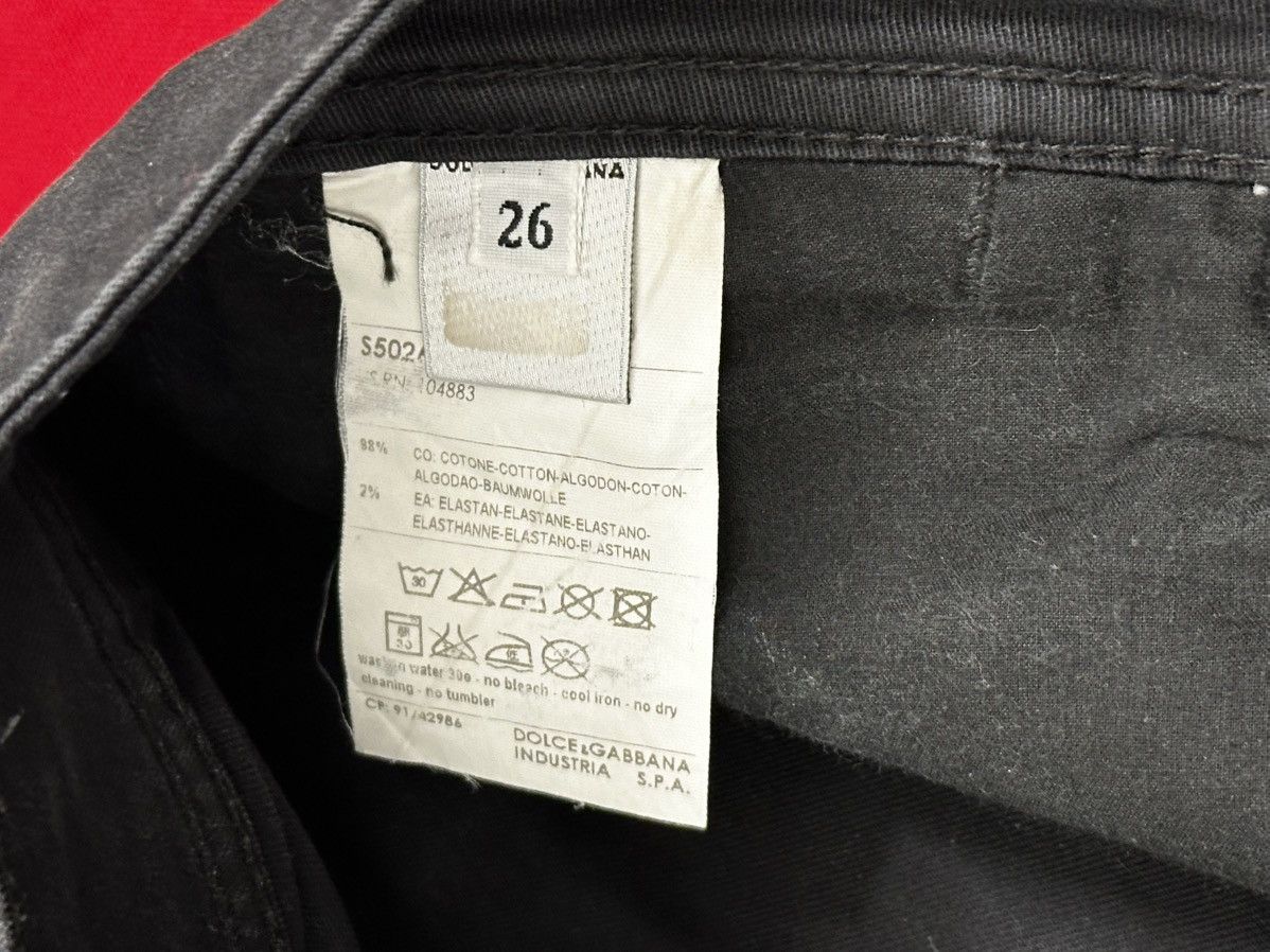 Dolce & Gabbana Vintage D&G (Dolce & Gabbana) black jeans with ankle zips Size 26" / US 2 / IT 38 - 6 Thumbnail