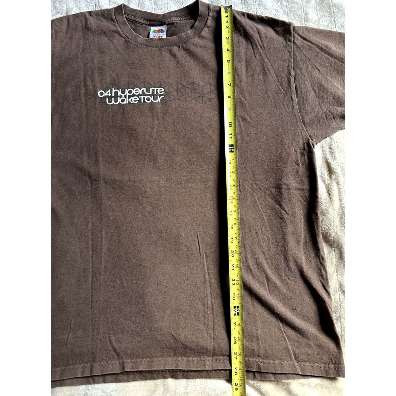 Doublet VINTAGE Hyperlite Wake Tour Men T-Shirt XL Brown Double-Sided Size US XL / EU 56 / 4 - 7 Thumbnail