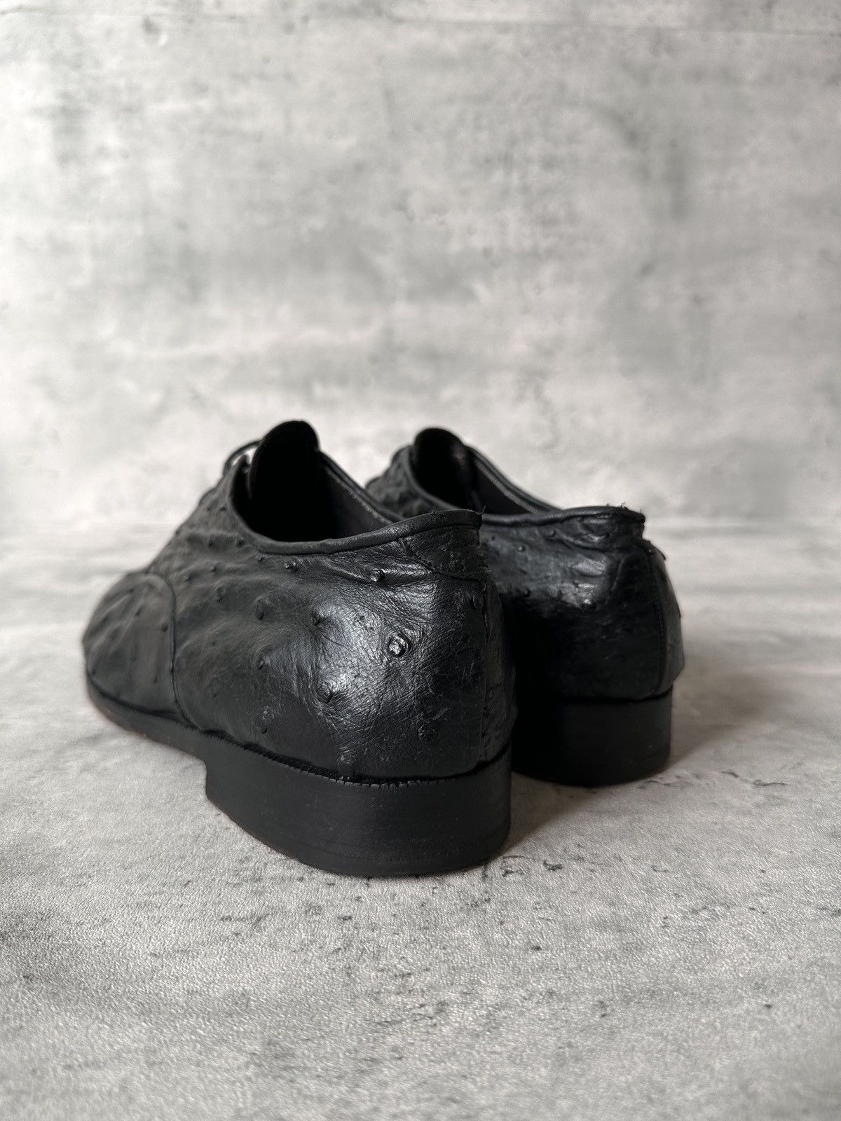 Other 1960-1970s AUSTRIAN HANDMADE OSTRICH LEATHER DERBY Size US 9 / EU 42 - 13 Thumbnail