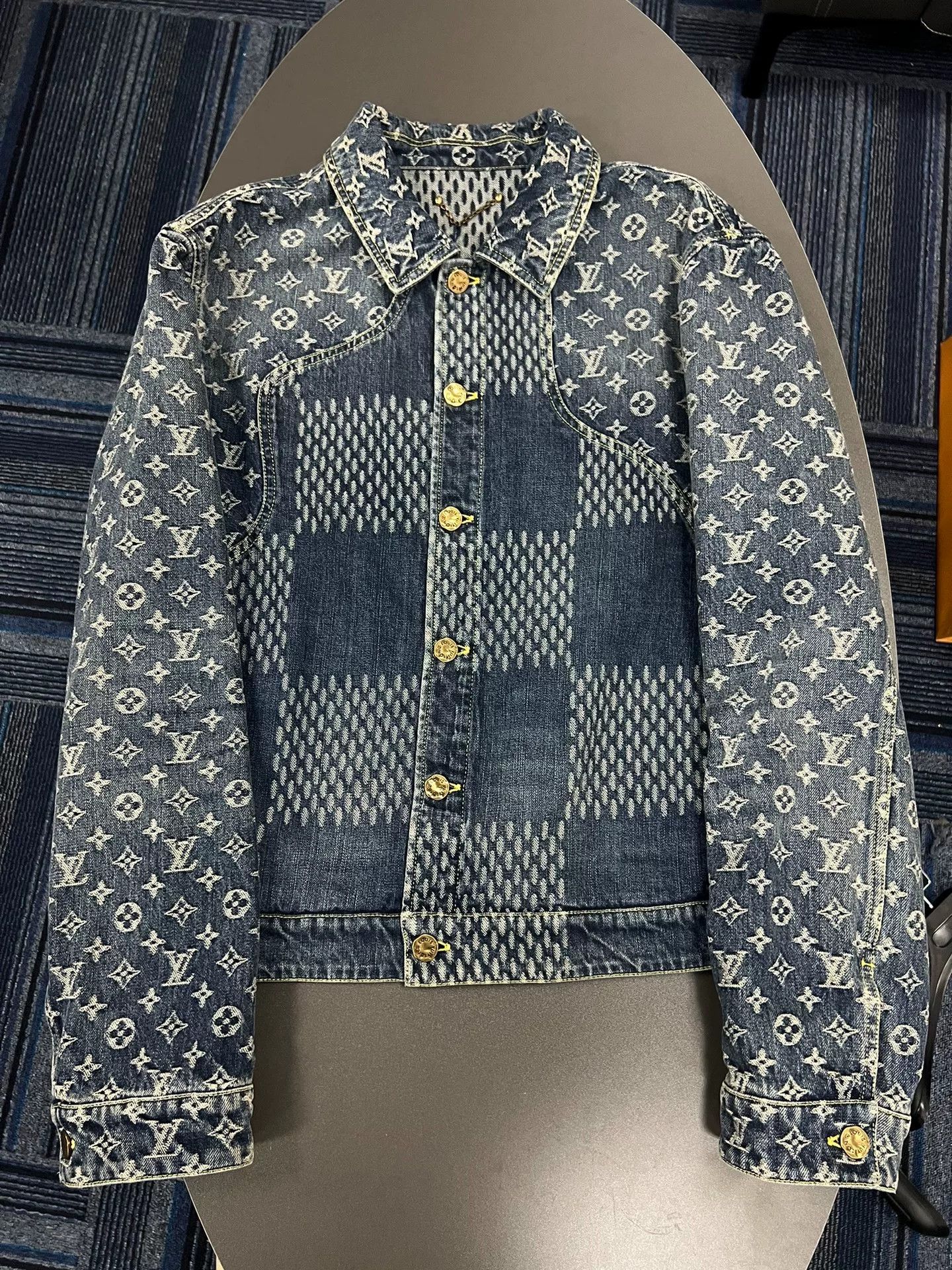 Nigo lv x nigo collaboration denim jacket in blue Size US L / EU 52-54 / 3 - 1 Thumbnail