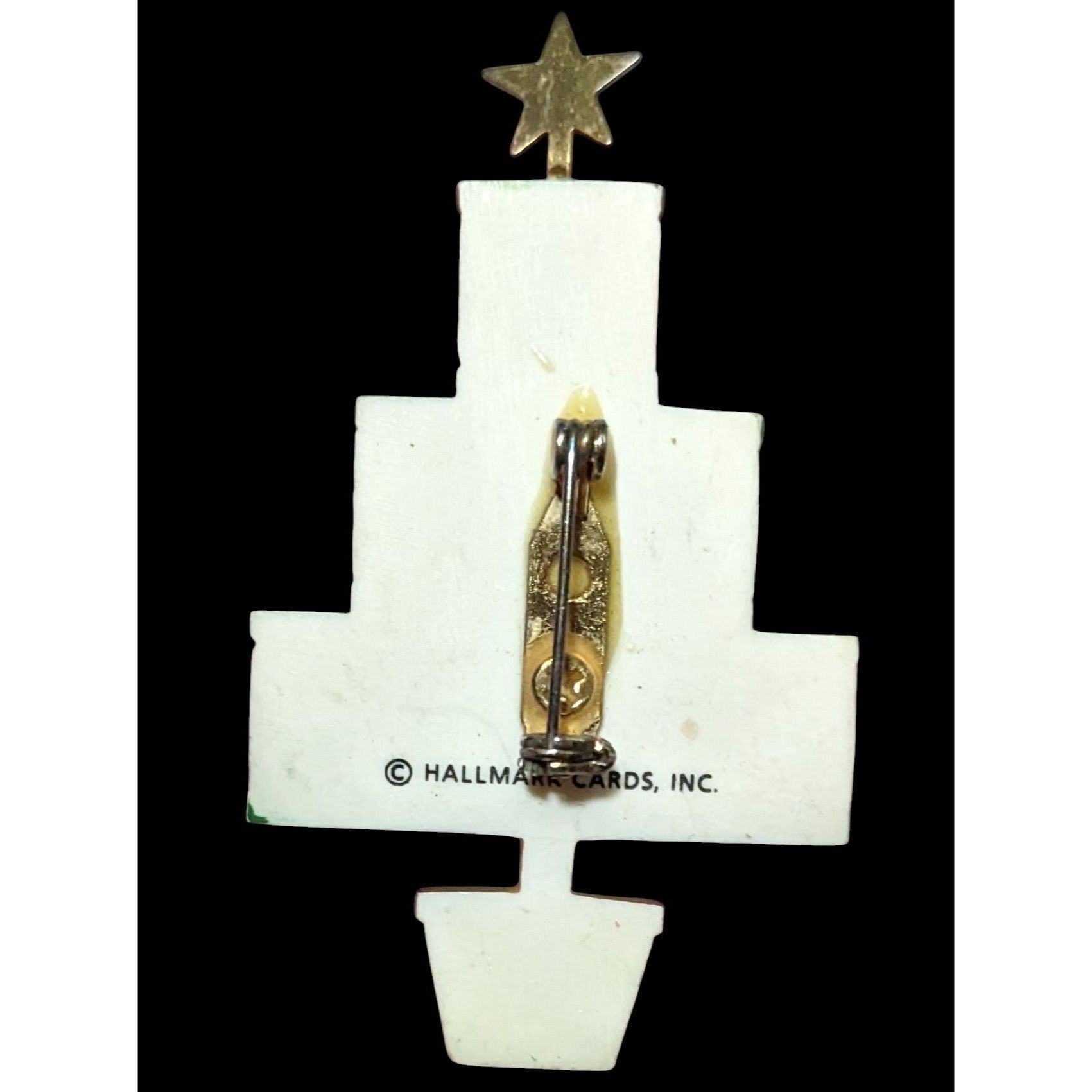 Other Vintage Rustic Hallmark Sewing Themed Christmas Tree Brooch Size ONE SIZE - 2 Thumbnail