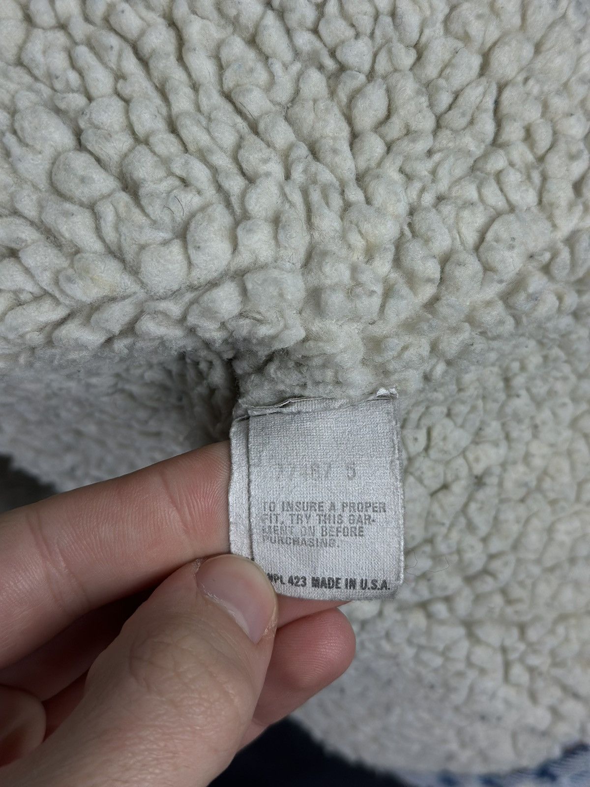 Levi's Vintage Clothing × Vintage Vintage 90s Levi Sherpa Made in USA San Francisco Size US L / EU 52-54 / 3 - 12 Thumbnail