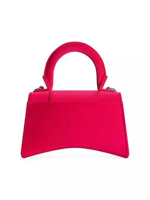 Balenciaga o1mt1gz0824 Size: OS / Hourglass XS Handbag Velvet Jersey Size ONE SIZE - 4 Thumbnail