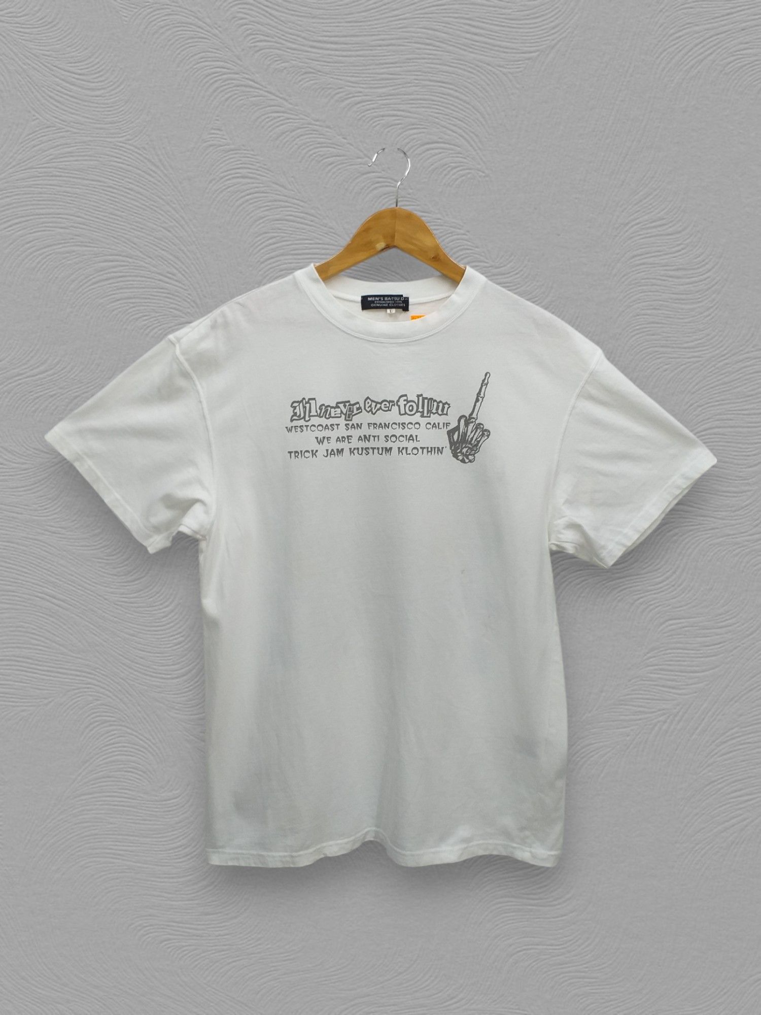 Japanese Brand Men's Ba-tsu Vintage Japanese Band T-Shirt -C070 Size US M / EU 48-50 / 2 - 2 Thumbnail