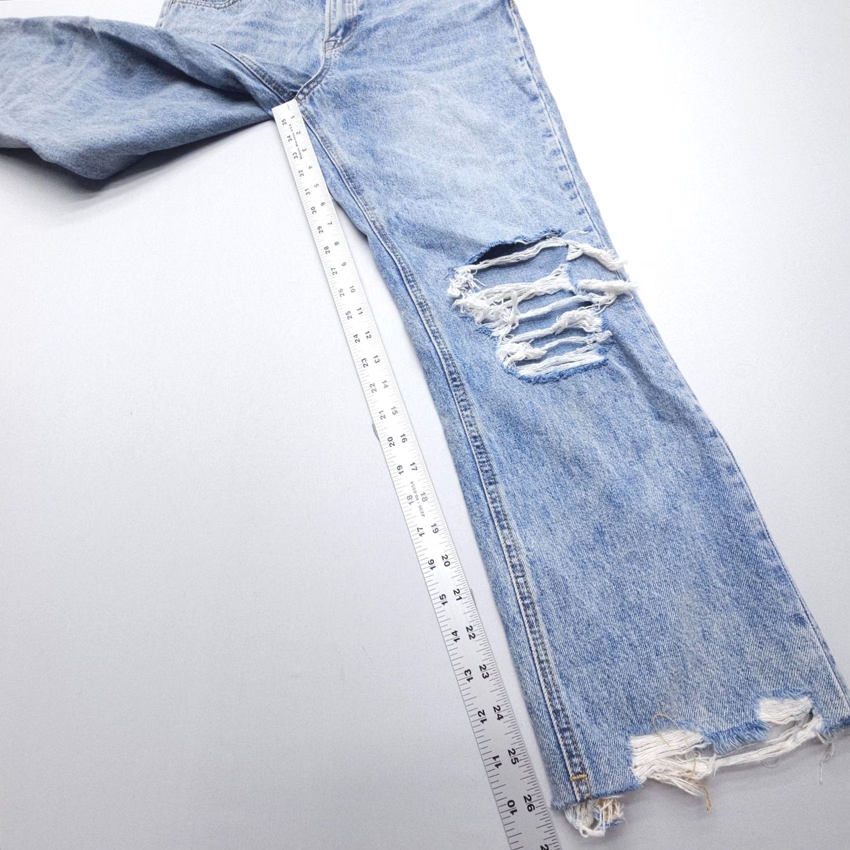 Vintage VERVET High Rise Straight Crop Jeans Womens 26 x 26" Blue Rigid Cotton Denim NWT Size 26" / US 2 / IT 38 - 5 Thumbnail