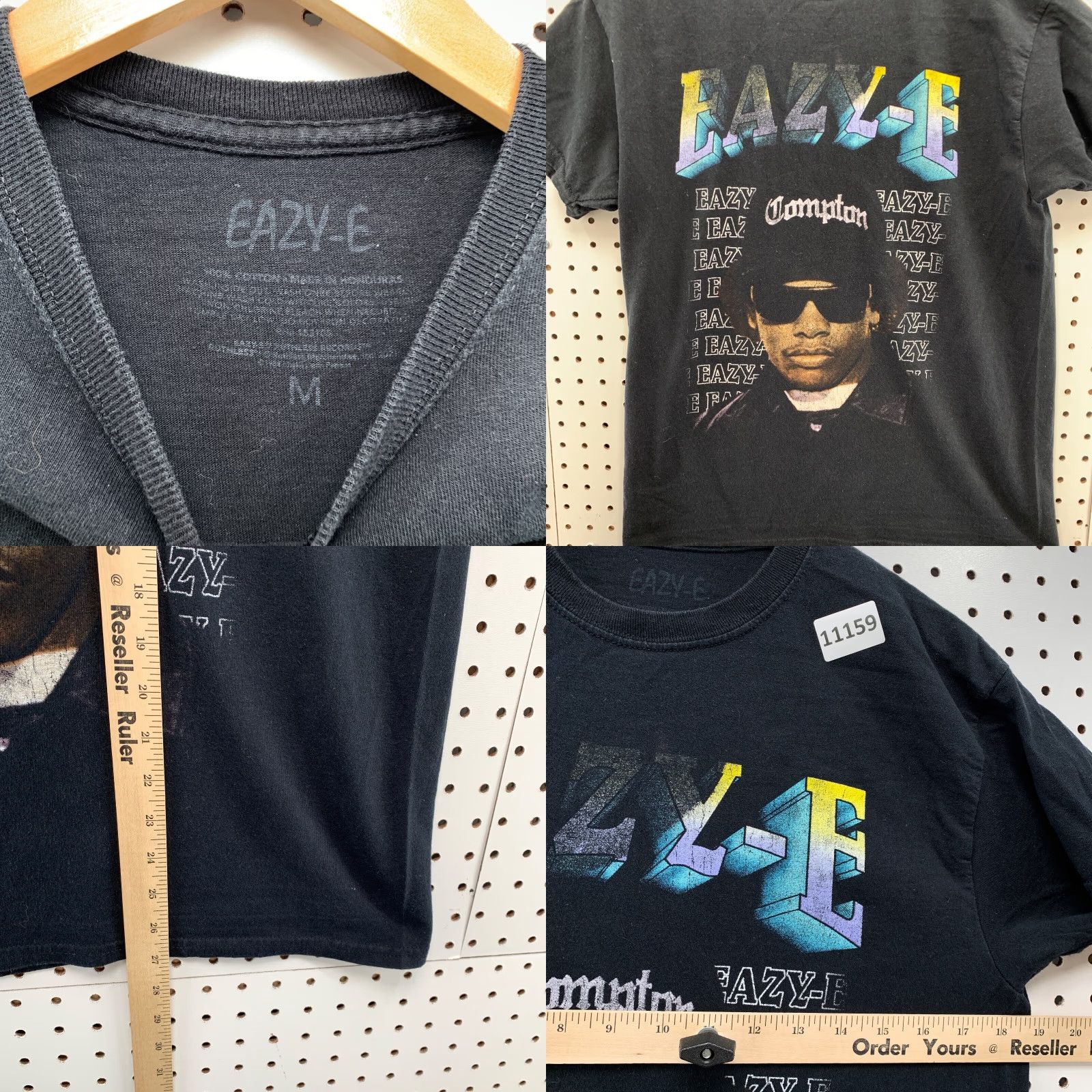 Vintage Eazy E Rap Tee Shirt Mens Medium Black Hip Hop 90s Compton NWA EAZY-E T-Shirt Size US M / EU 48-50 / 2 - 8 Thumbnail