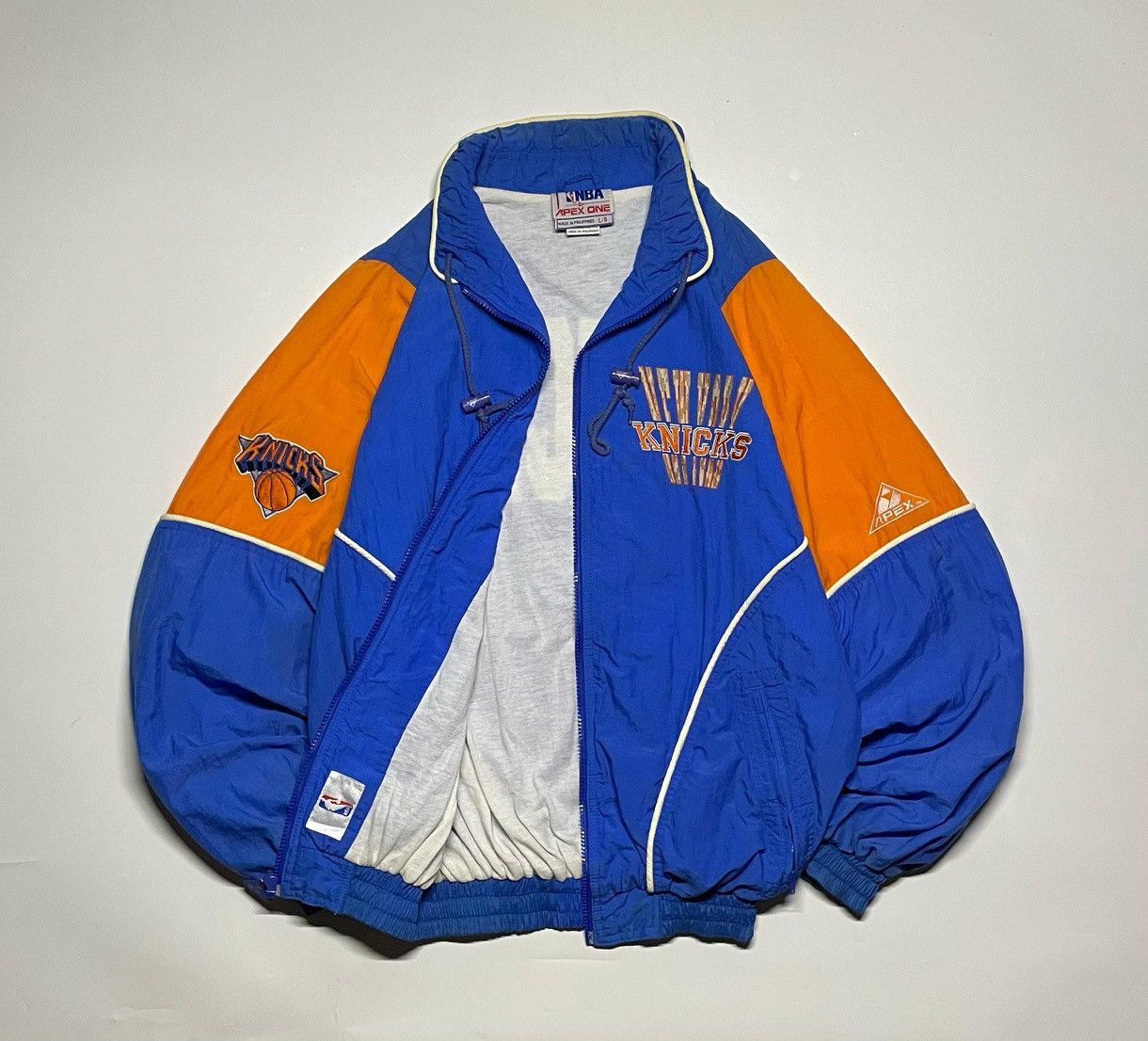 Apex One × NBA Knicks By Apex One NBA Basketball Vintage Windbreaker Jacket Size US L / EU 52-54 / 3 - 9 Thumbnail