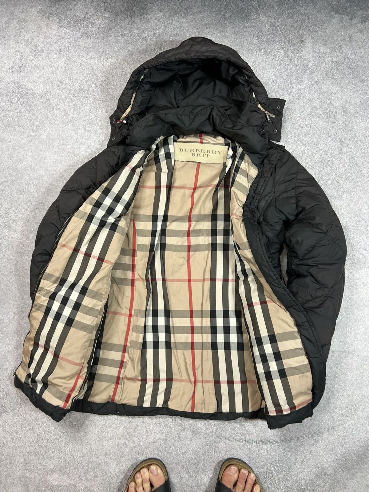 Burberry 🖤 Black Burberry London Diamond Tufted Zipper Puffer Coat Size M / US 6-8 / IT 42-44 - 8 Thumbnail