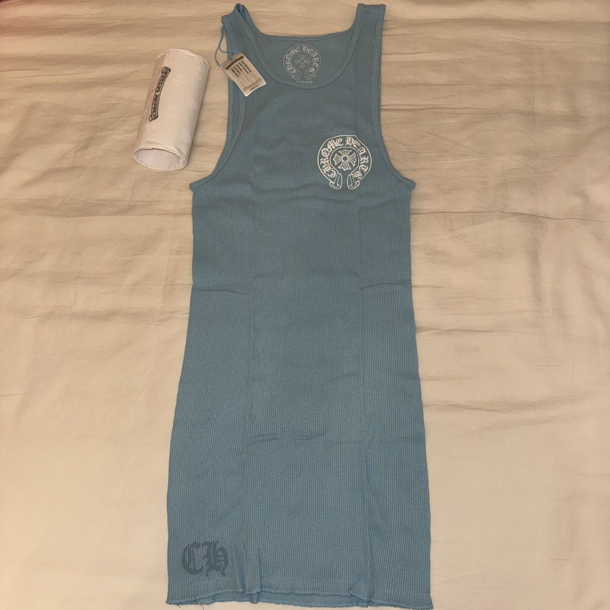 Chrome Hearts Baby Blue Rib Tank
