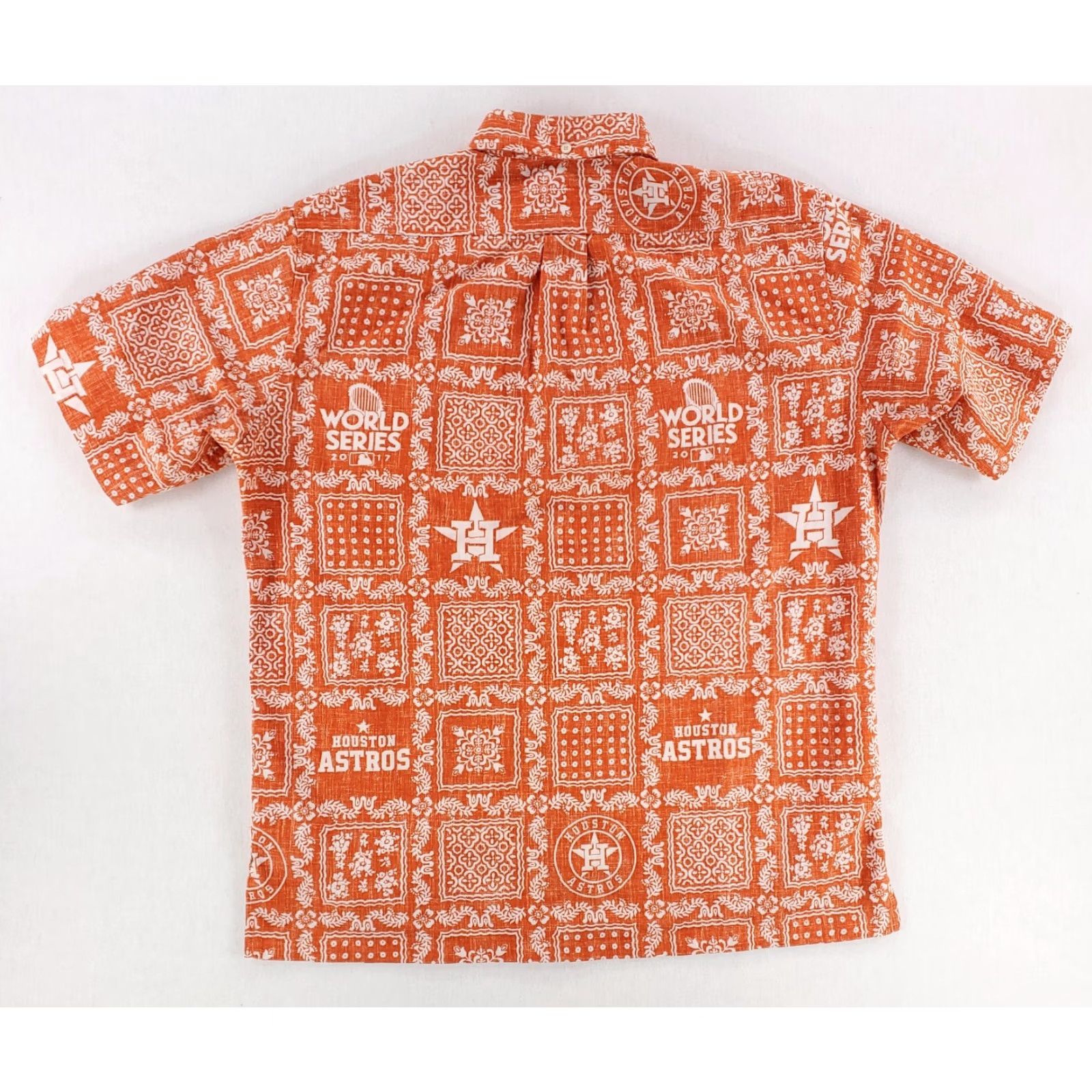 Reyn Spooner Reyn Spooner Houston Astros World Series Camp Shirt Orange M Mens Short Sleeve Button-Up Shirt Size US M / EU 48-50 / 2 - 3 Thumbnail