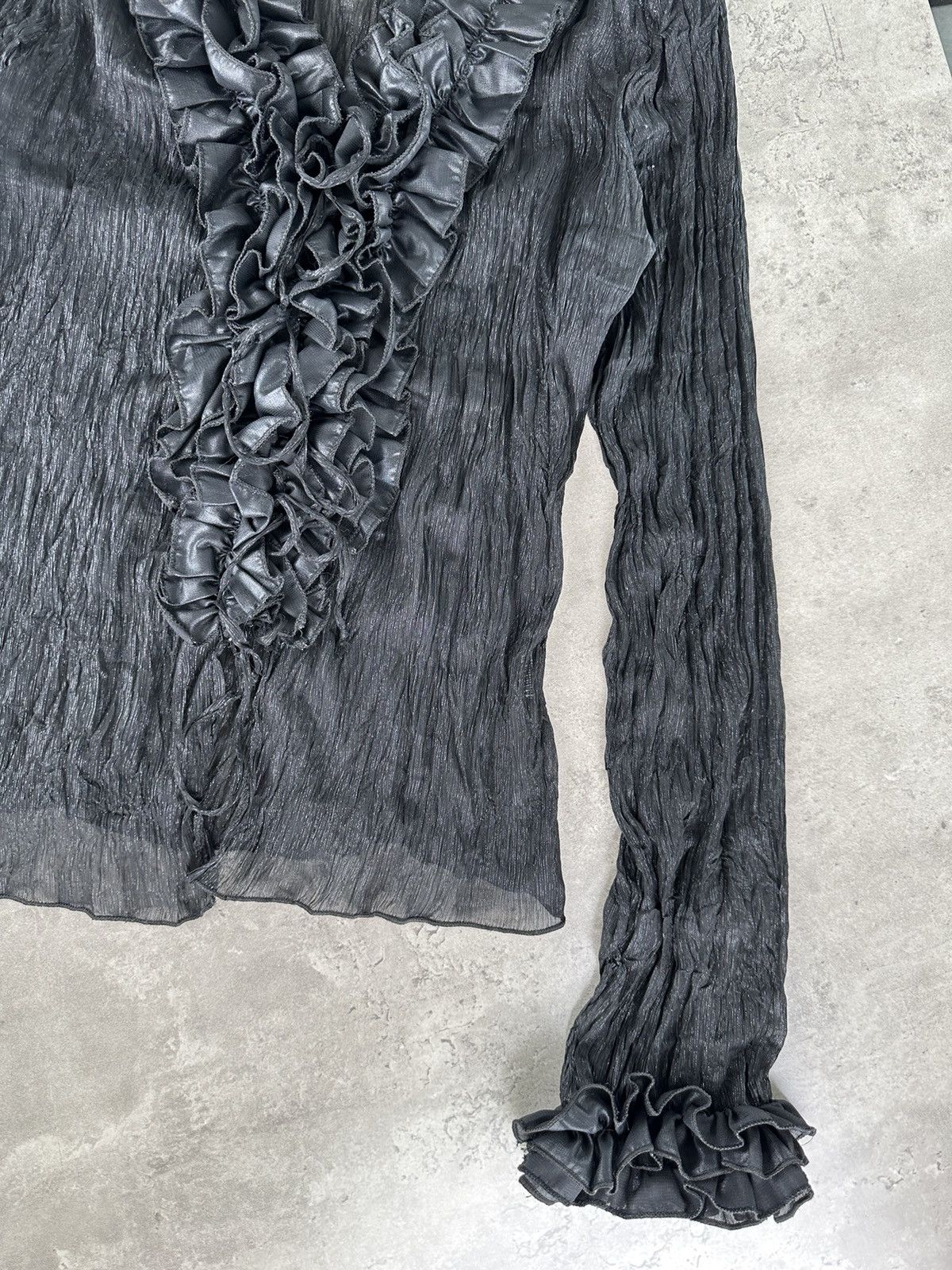 Japanese Brand Vintage Mesh Blouse With Ruffles Size S / US 4 / IT 40 - 6 Thumbnail