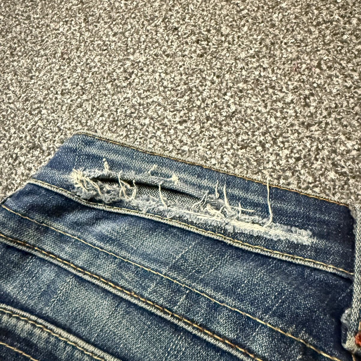 Hysteric Glamour 🔥🇺🇸 Vintage Crazy Flared True Religion Denim Size US 28 / EU 44 - 9 Thumbnail