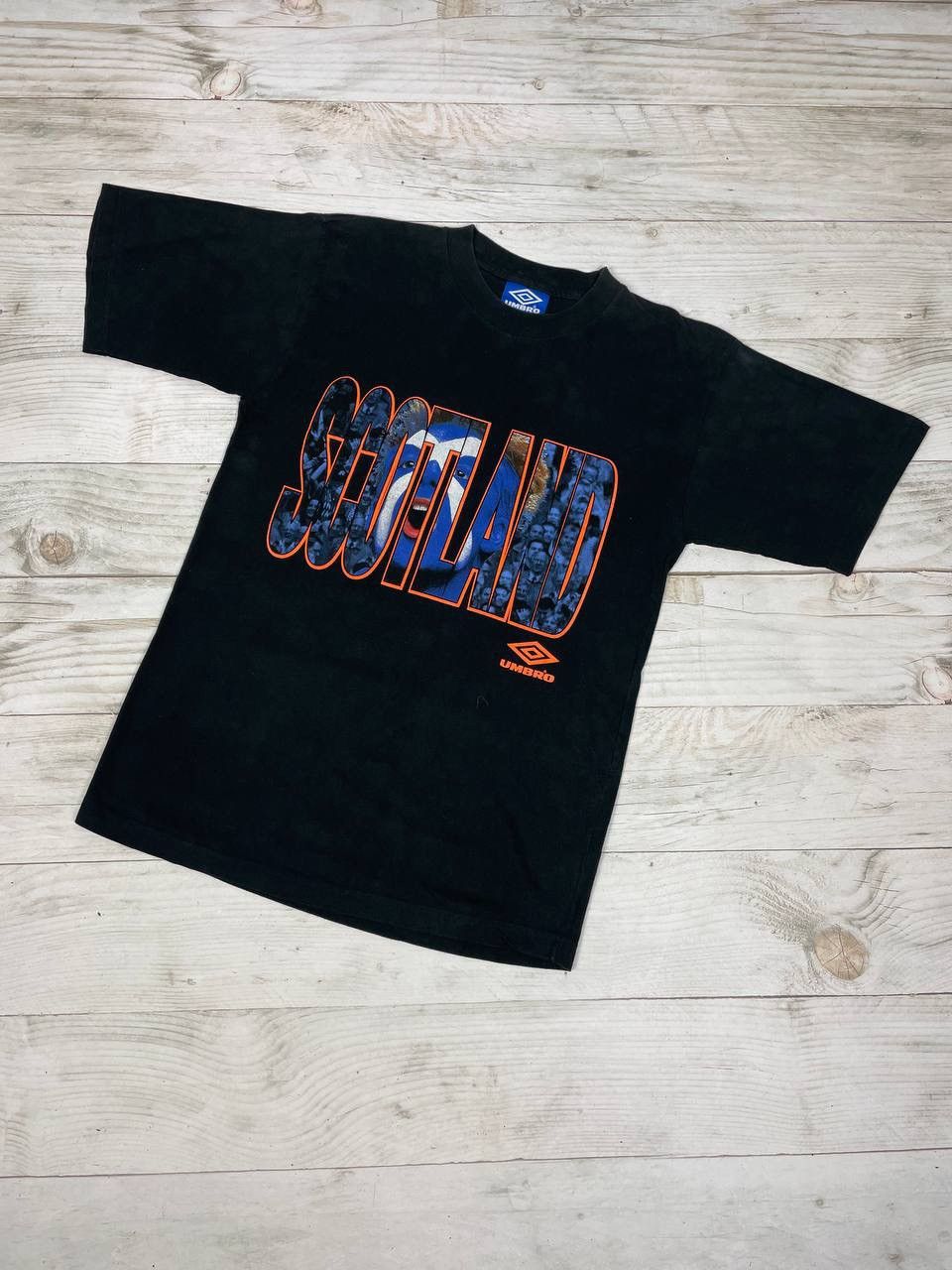 Umbro Vintage Umbro Scotland Big Logo Soccer T-Shirt 90s Football Size US M / EU 48-50 / 2 - 1 Thumbnail