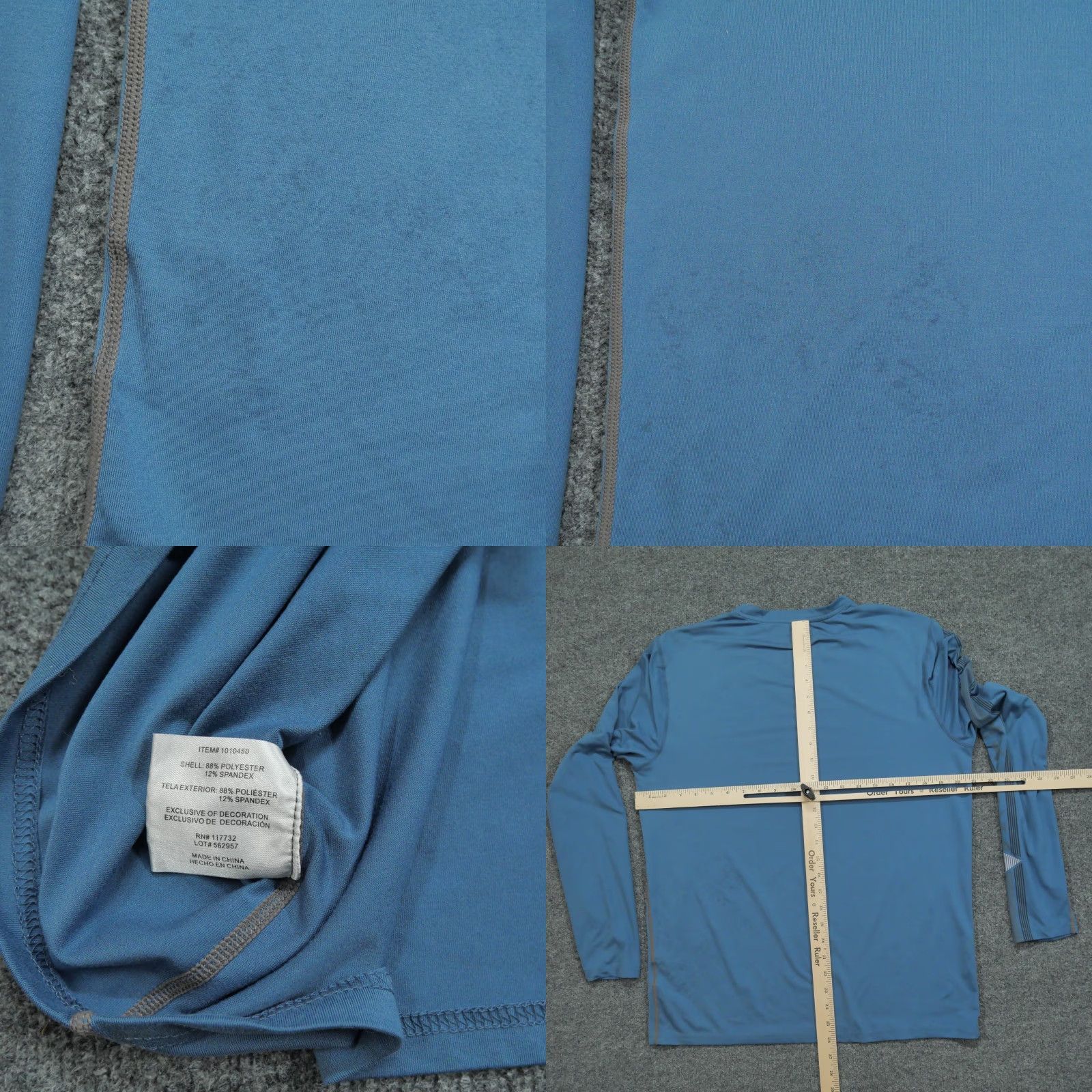 Vintage Gerry T Shirt Adult Medium Blue Long Sleeve Crew Neck Lightweight Regular Size US M / EU 48-50 / 2 - 8 Thumbnail
