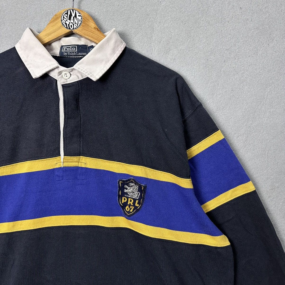 Polo Ralph Lauren Vintage Polo Ralph Lauren Rugby Shirt Size US XL / EU 56 / 4 - 2 Thumbnail