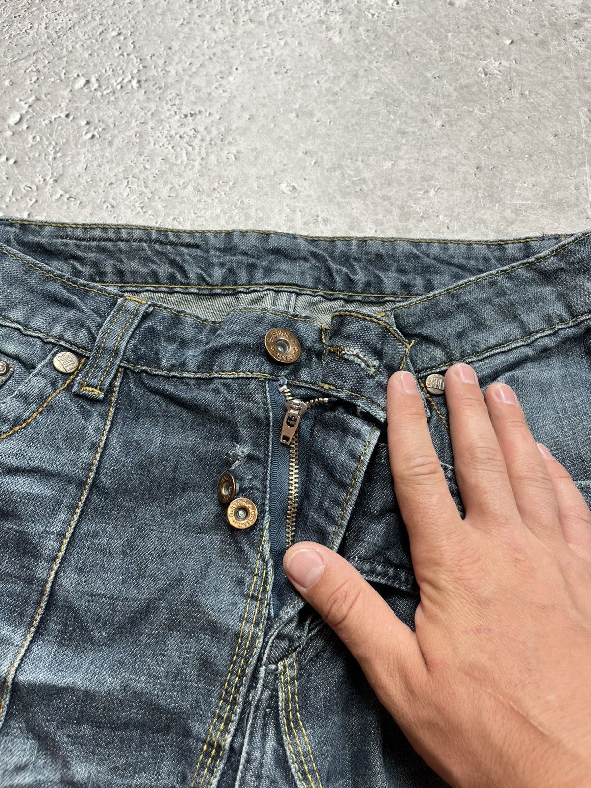 G-Star G-Star RAW Denim Jeans Men’s W34 L34 Blue Distressed Vintage Size US 30 / EU 46 - 9 Thumbnail