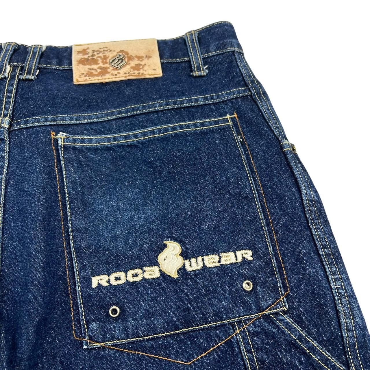 Rocawear Vintage Rocawear Baggy Denim Shorts / Jorts - Waist: 34” Size US 34 / EU 50 - 4 Thumbnail