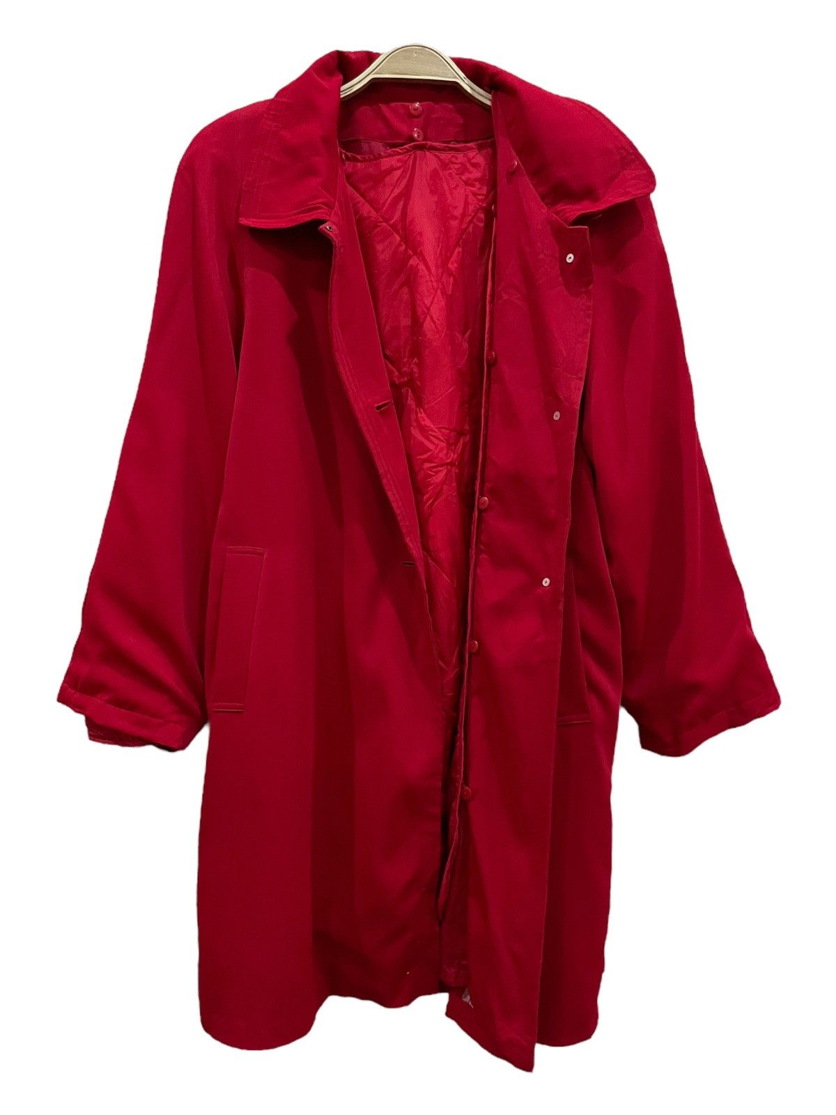 Beauty Beast × Japanese Brand La Valliere Red Fur Collar Button Coat Jacket Size M / US 6-8 / IT 42-44 - 10 Thumbnail