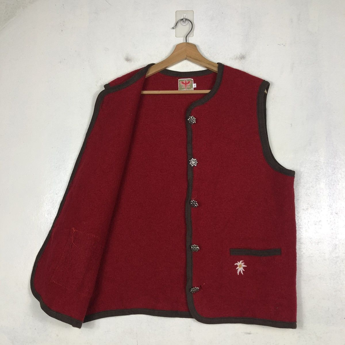 Vintage 📌VINTAGE WOOL VEST JACKET WALK WINKLER ITALY Size US XL / EU 56 / 4 - 12 Thumbnail