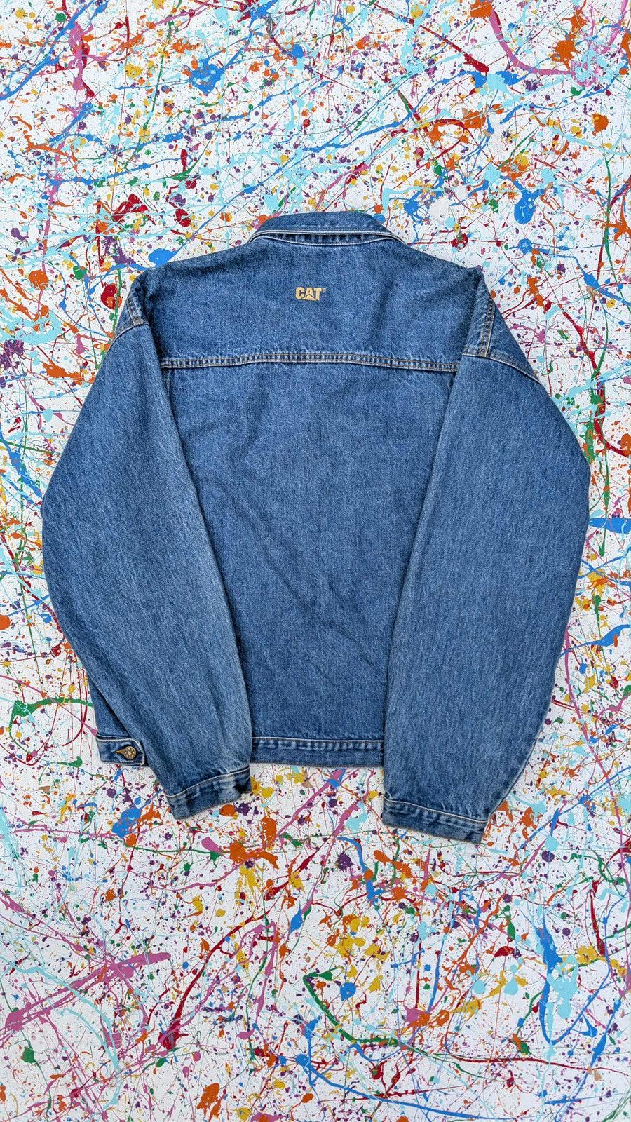 Caterpillar Vintage cat denim jacket caterpillar equipment 90s Large Size US L / EU 52-54 / 3 - 10 Thumbnail