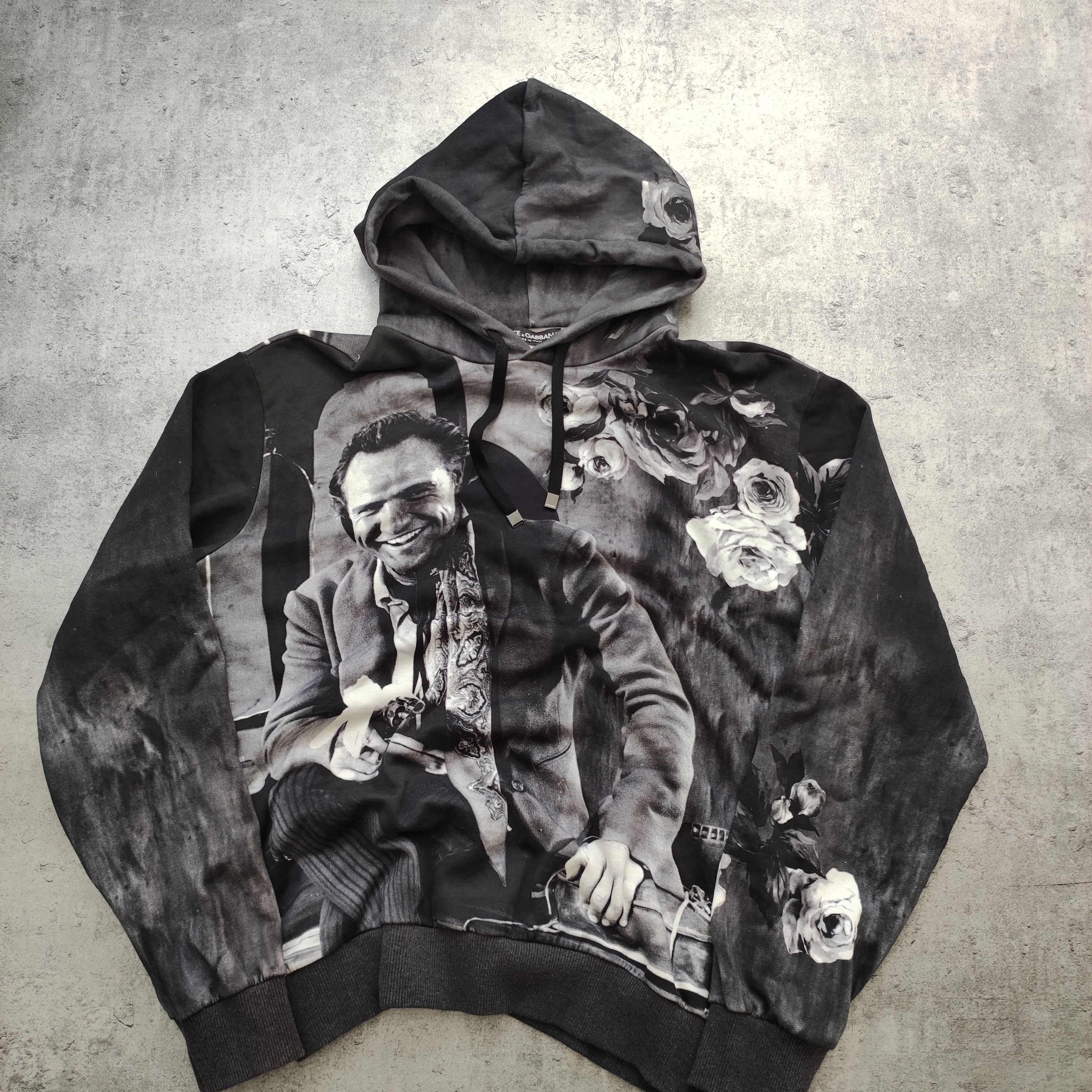 Dolce & Gabbana RARE Dolce & Gabbana Marlon Brando Roses Gun Print Hoodie Size US L / EU 52-54 / 3 - 2 Thumbnail