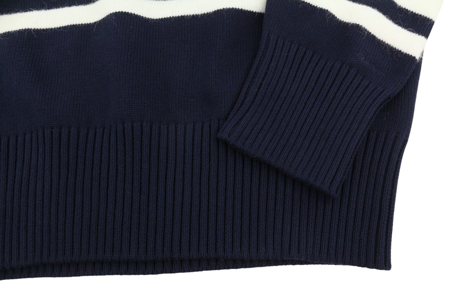 Gant BLOCK STRIPED C-NECK 2XL Evening Blue Alpaca 88090 Size XXL / US 16-18 / IT 52-54 - 5 Thumbnail