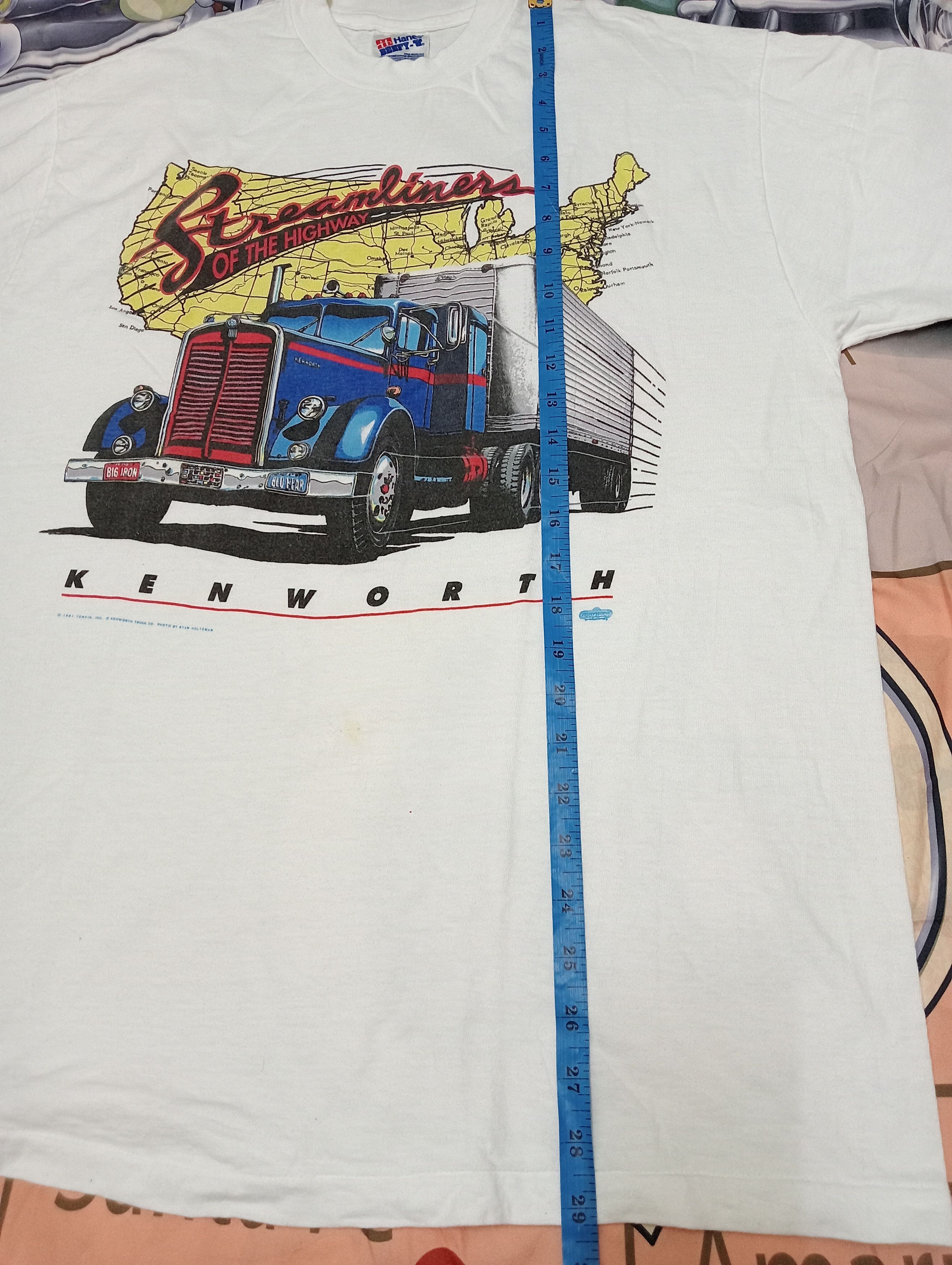 Vintage VINTAGE 1991 TRUCKER GRAPHIC TEE Size US L / EU 52-54 / 3 - 8 Thumbnail