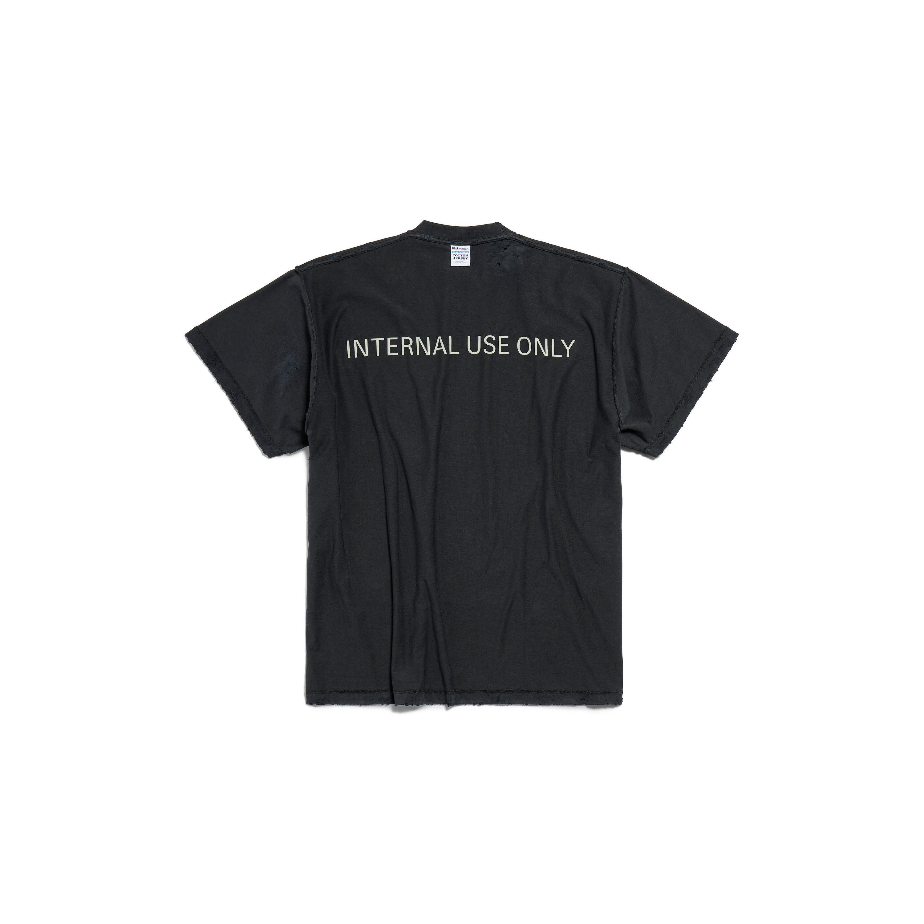 Balenciaga o1mt1gz0226 Internal Use Only Inside-Out T-Shirt Oversized Size US M / EU 48-50 / 2 - 2 Thumbnail