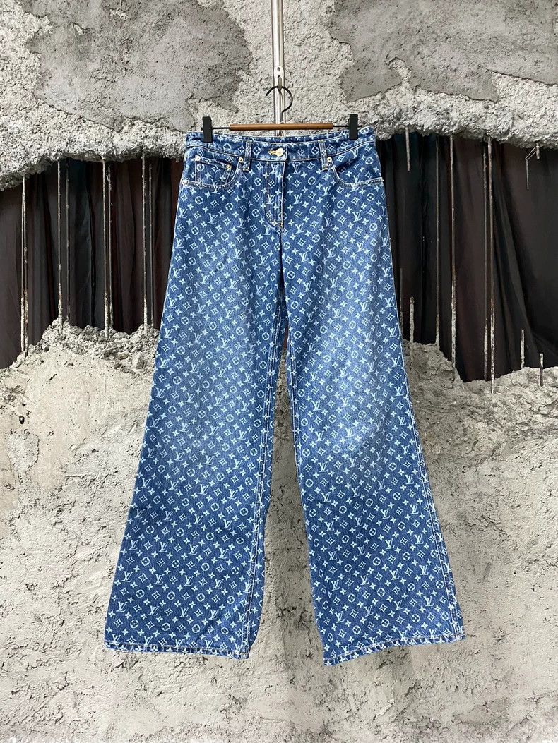 Louis Vuitton Louis Vuitton Old Flower Jeans Size US 38 / EU 54 - 1 Thumbnail