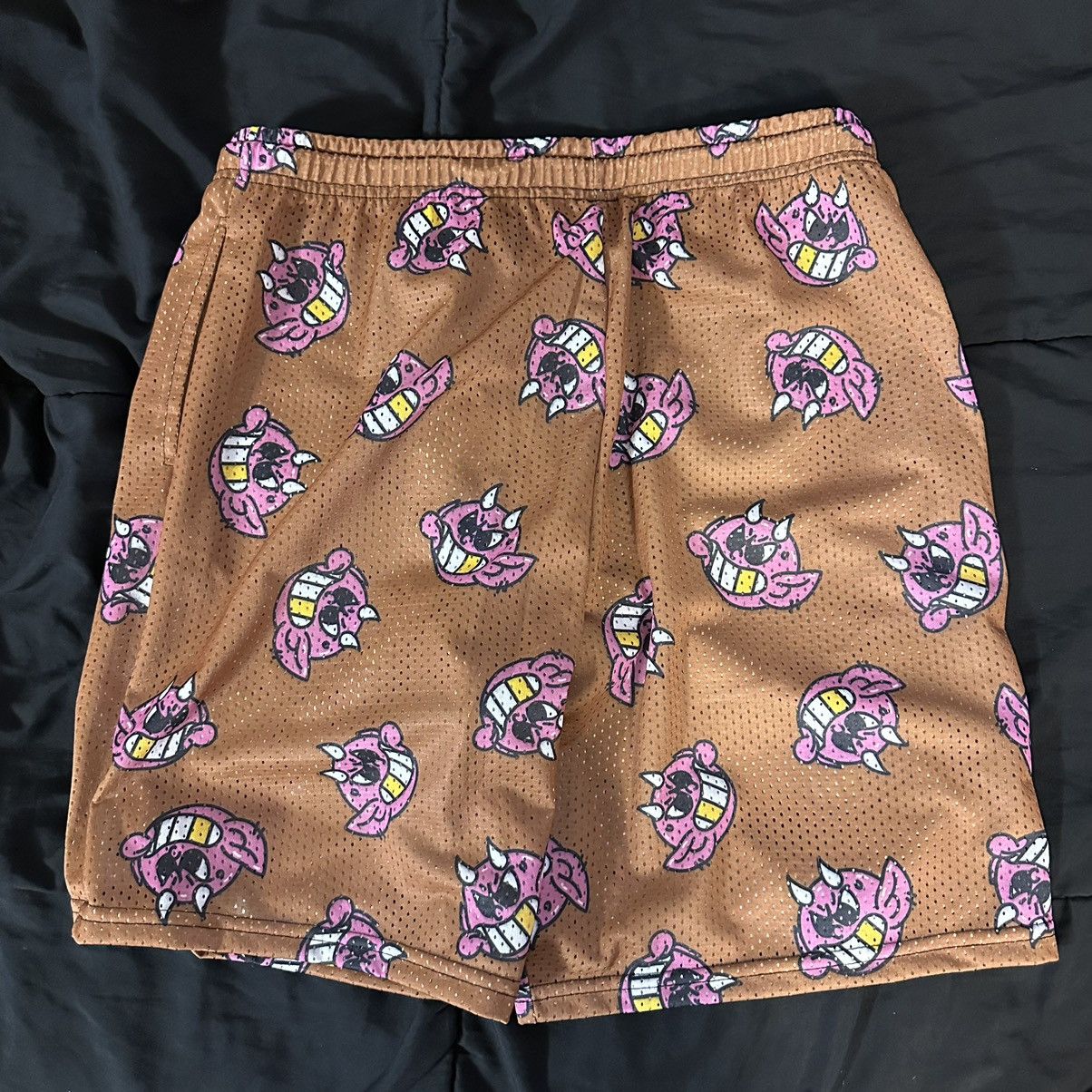 Ransom Clothing Ransom Shorts All Over Devil Print (Brown) Size US 32 / EU 48 - 2 Thumbnail