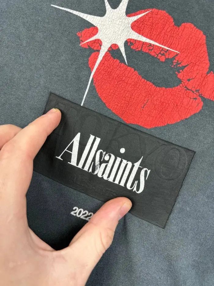 Allsaints AllSaints Kiss T-Shirt Men Size US M / EU 48-50 / 2 - 5 Thumbnail