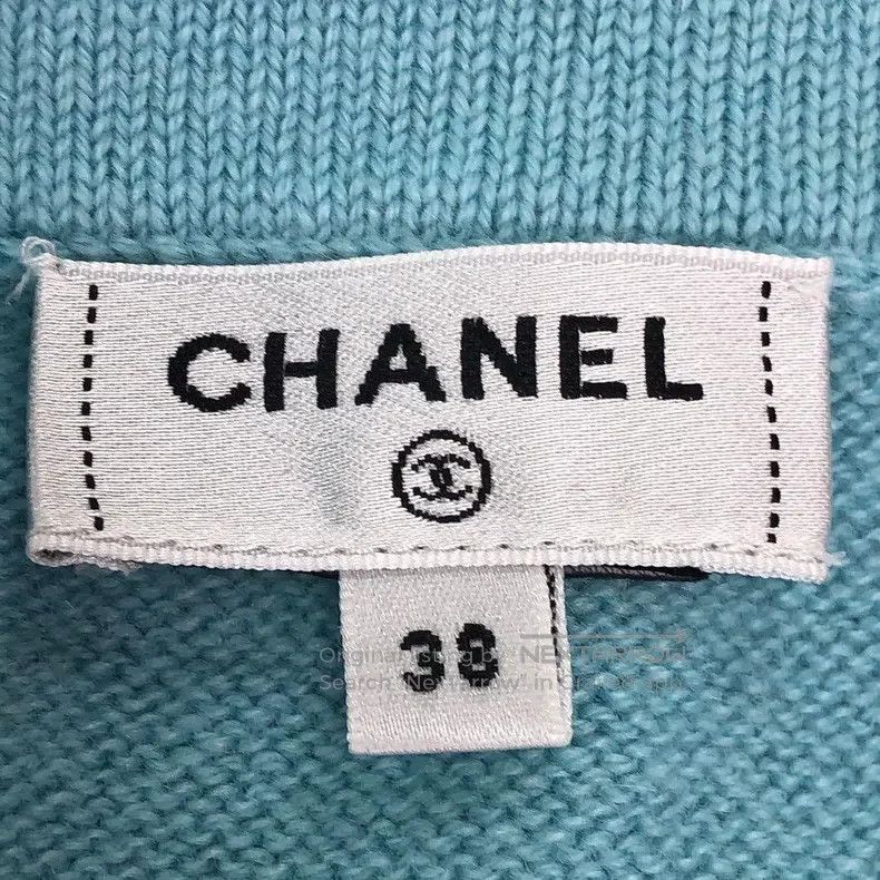 Chanel Chanel 24C blue and pink colour-matched knitted neck penda Size XS / US 0-2 / IT 36-38 - 6 Thumbnail