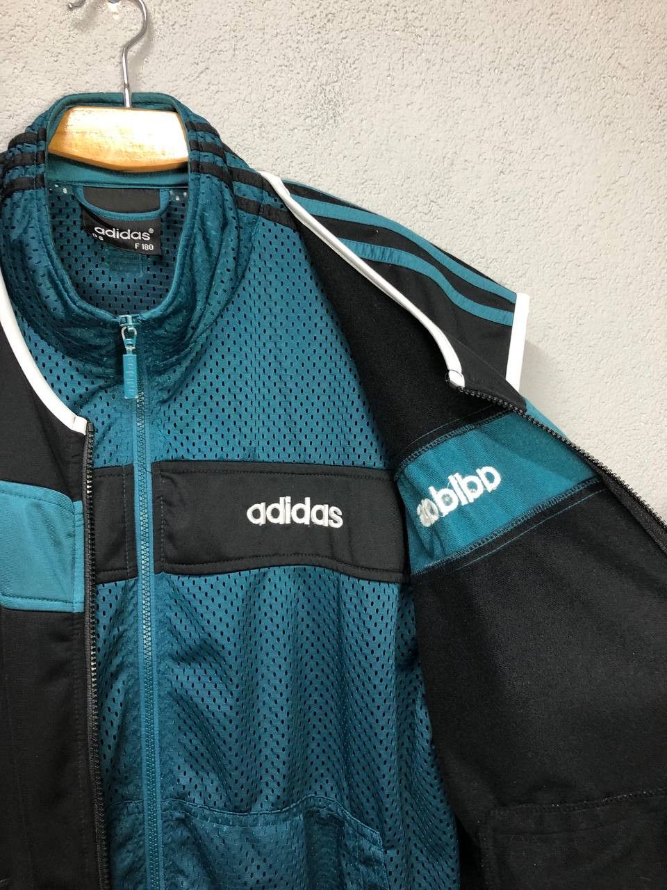 Adidas × Vintage Adidas vintage mens full zip jacket D6 F 180 / Large Size US L / EU 52-54 / 3 - 3 Thumbnail