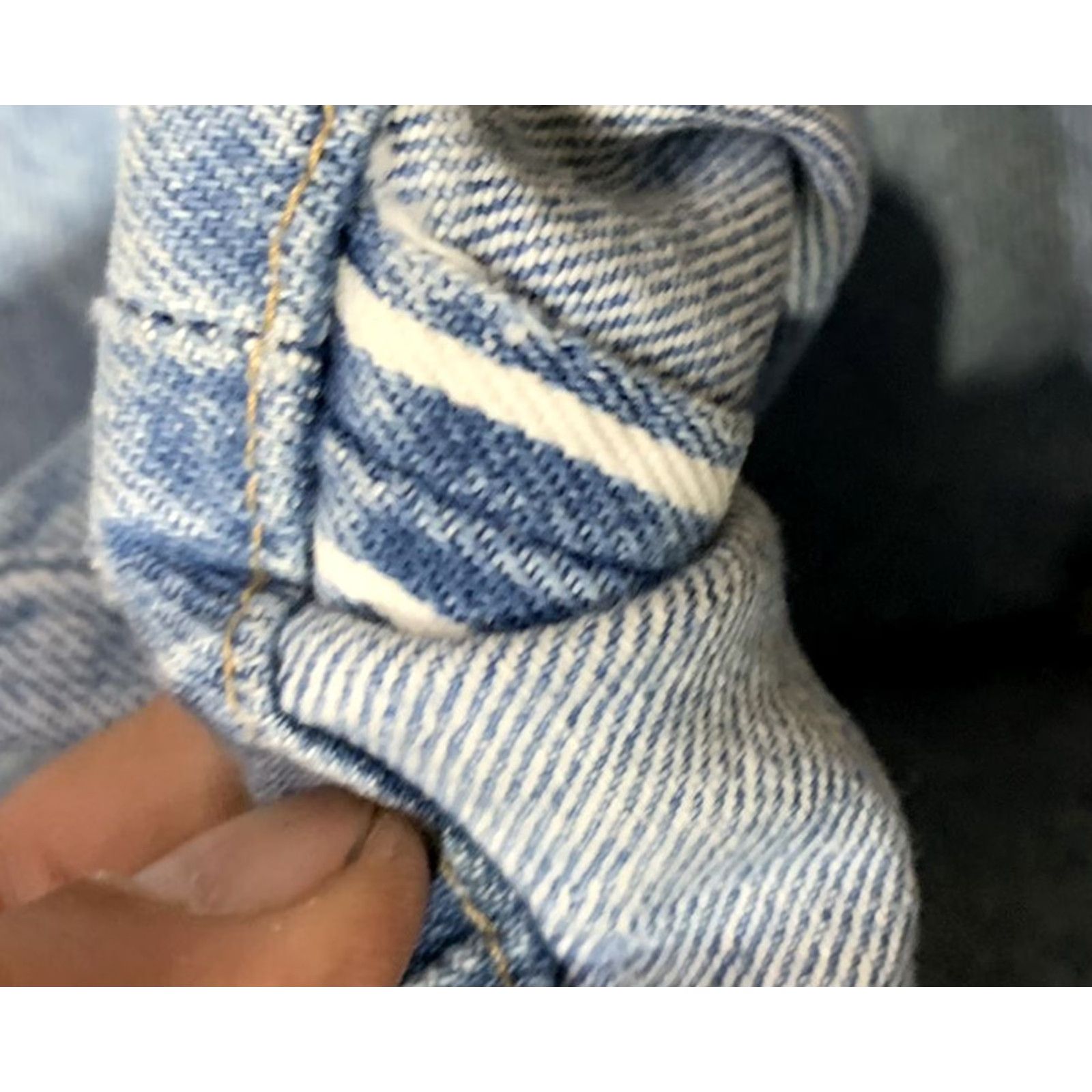 Levi's Levi's 501 Taper Women's Mid Rise Selvedge Jeans Blue 29x27 Big E Size 29" - 5 Thumbnail