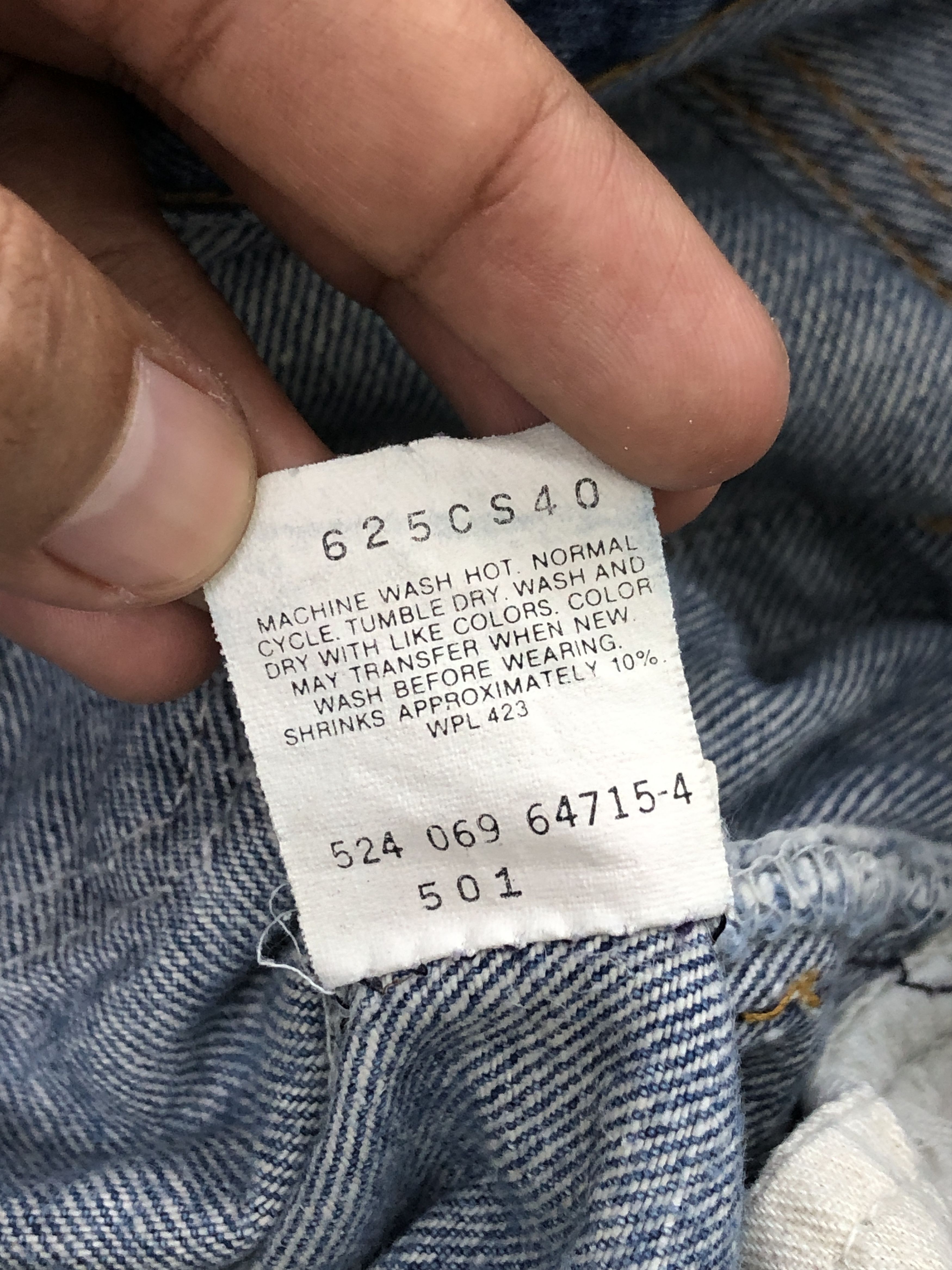 Levi's × Vintage Vintage 90s Levis 501 Distressed Faded Blue Jeans Size US 33 - 8 Thumbnail