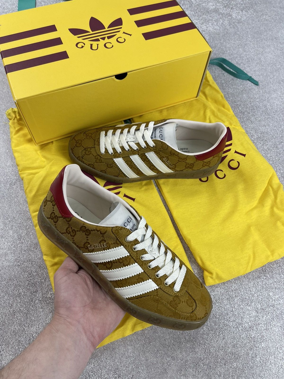 adidas gazelle silver green womens adidas x Gucci Gazelle Red Velvet Sneakers Red / Gucci