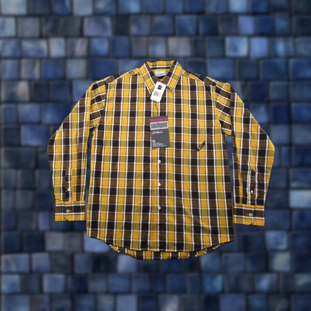 Southpole VTG Y2K SouthPole Mens XL Long Sleeve Flannel Shirt Baggy Hip Hop NWT Size US XL / EU 56 / 4 - 1 Thumbnail