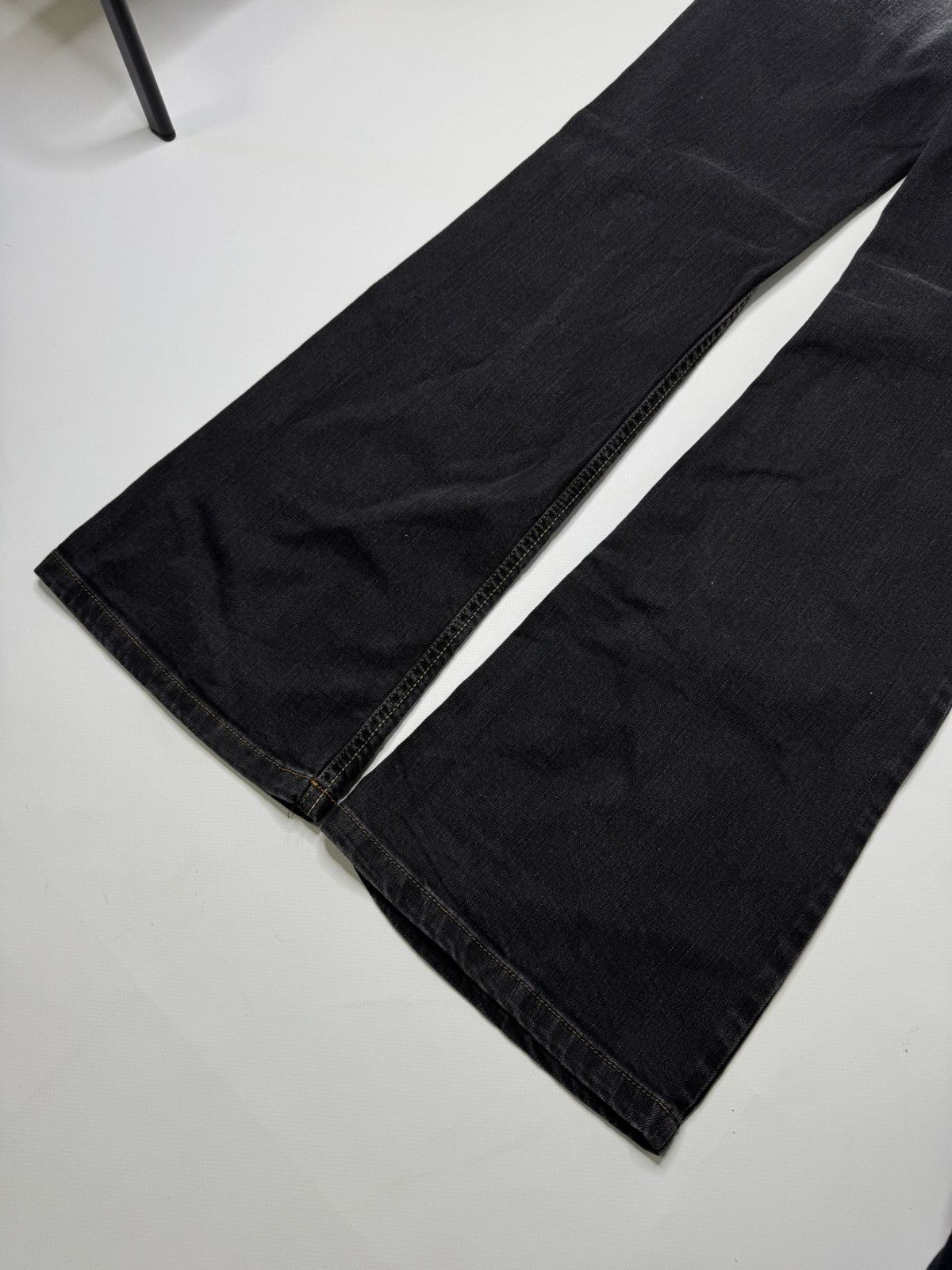 Vintage Vintage avant garde black flared jeans bootcut swag sk8 drip Size 32" / US 10 / IT 46 - 7 Thumbnail
