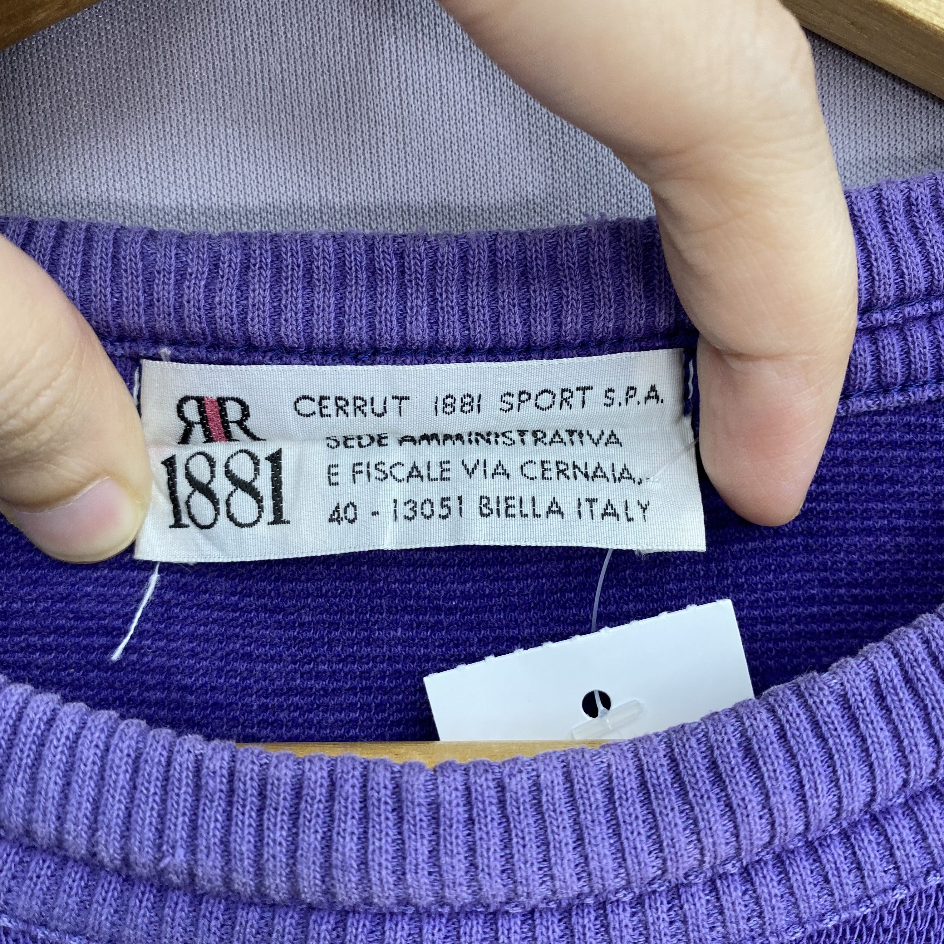 Vintage Vintage 90s Cerruti 1881 Sport Sweatshirt Biella Italy Size US M / EU 48-50 / 2 - 8 Thumbnail