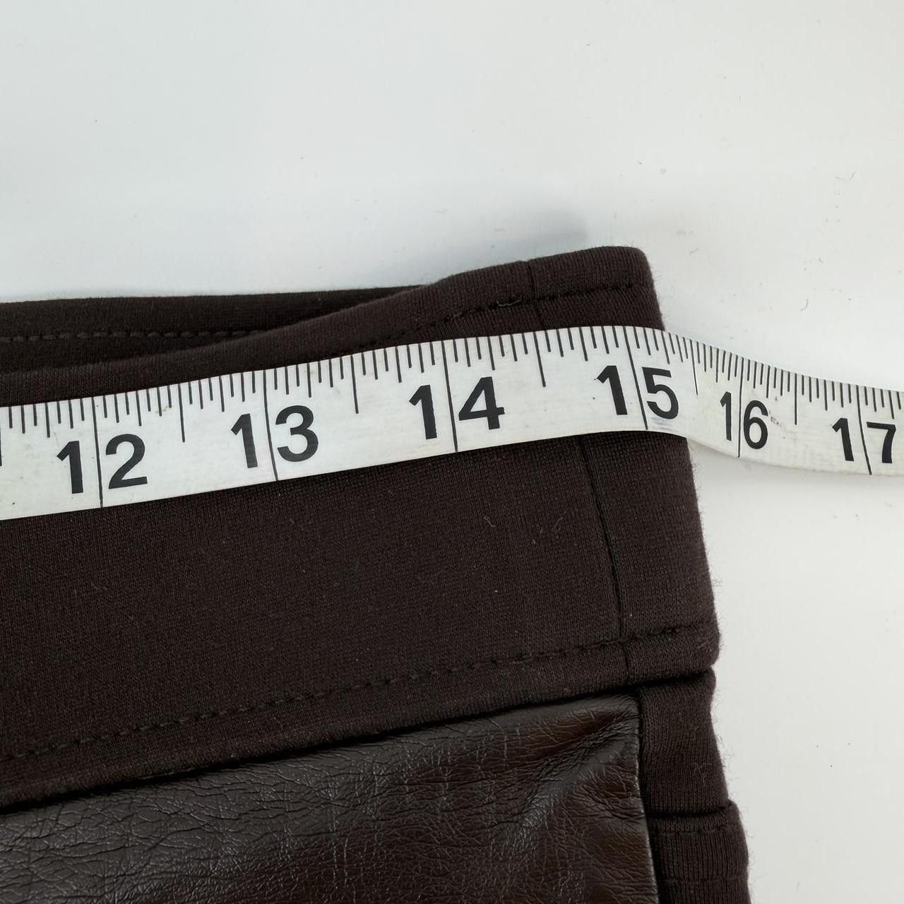Ralph Lauren Lauren Ralph Lauren Women's Brown Faux Leather Pants Sz 6 Size 28" / US 6 / IT 42 - 3 Thumbnail