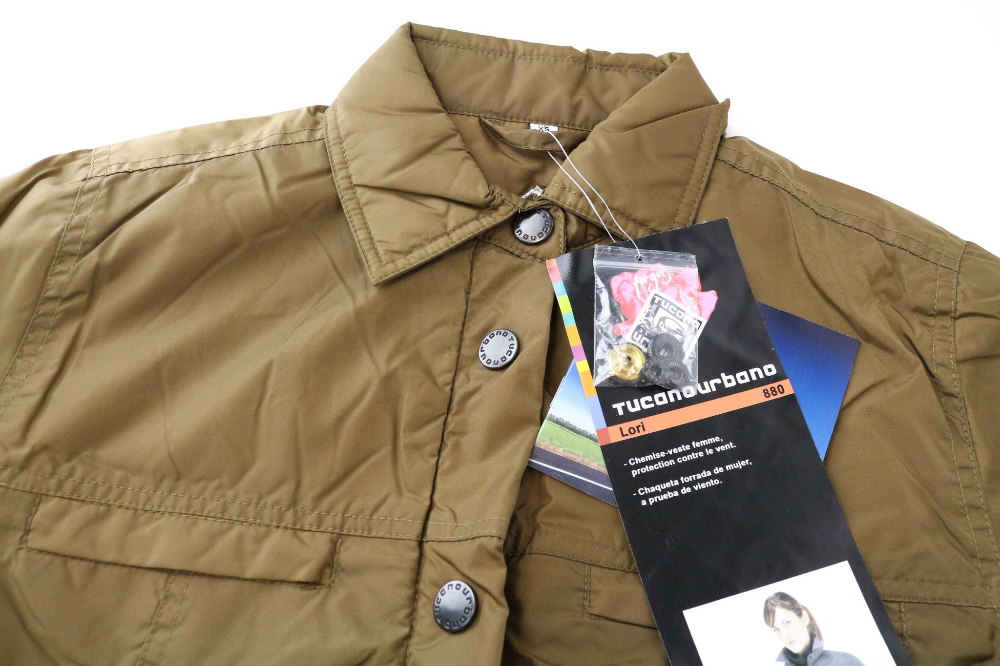 Other LORI XS Brown Windproof Breathable Moto Jacket 74296 Size XS / US 0-2 / IT 36-38 - 3 Thumbnail
