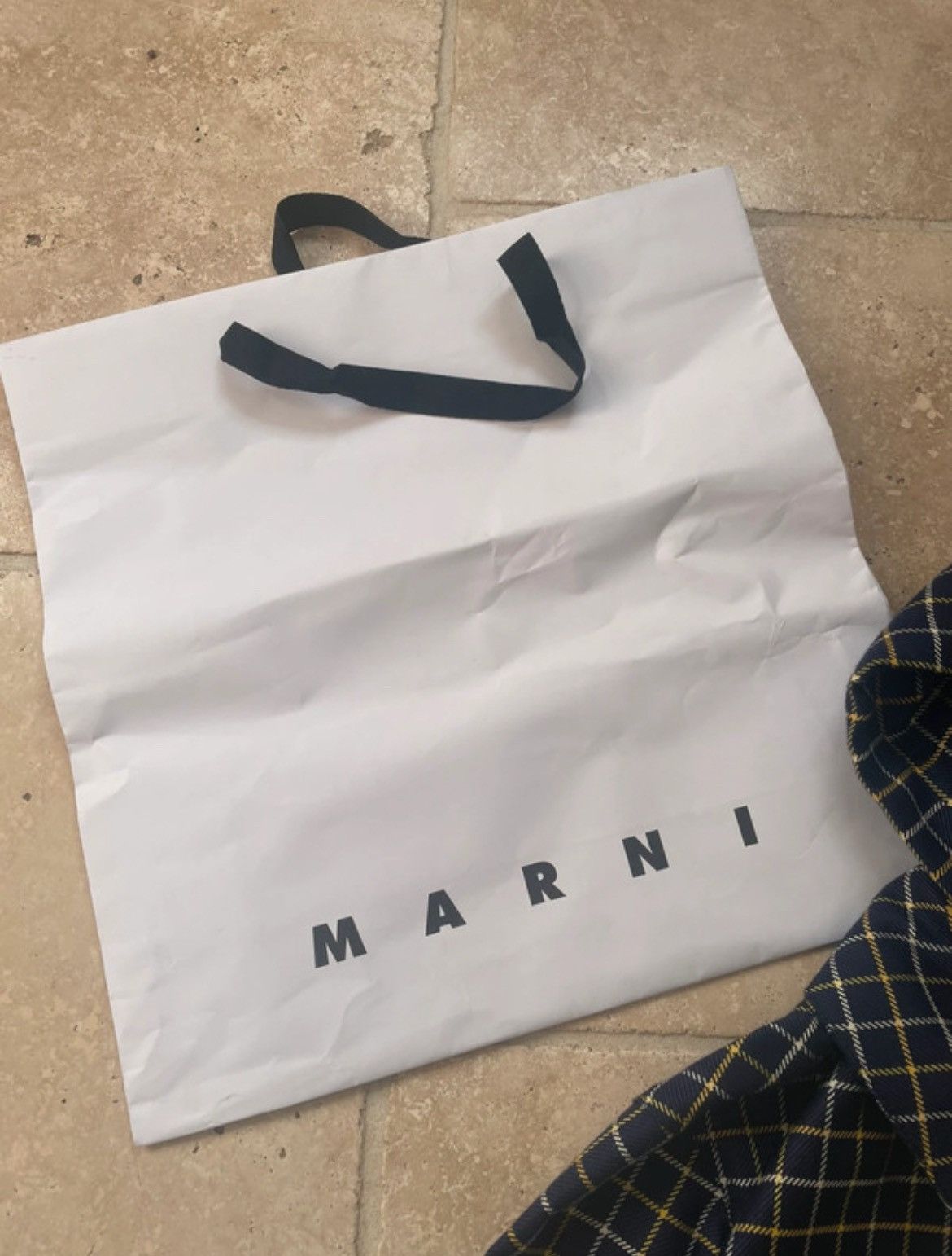 Marni Marni Wool Cotton Checked Navy Blue Hooded Zip Up Jacket Size US M / EU 48-50 / 2 - 10 Thumbnail
