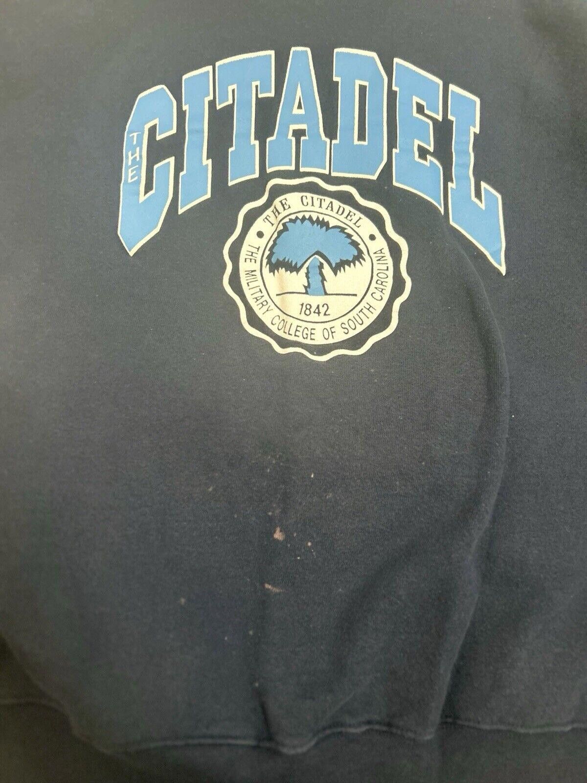 Designer VTG 1990’s Citadel Military College Sweatshirt Size US 34 / EU 50 - 3 Thumbnail