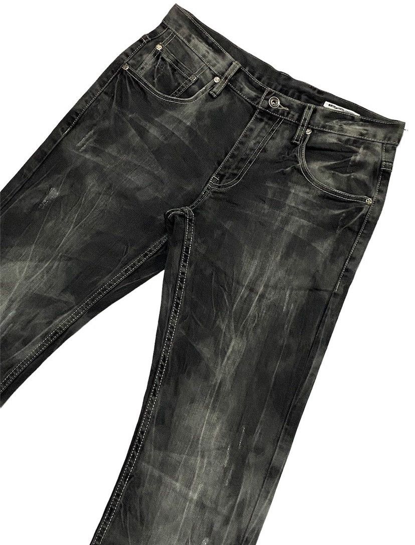 If Six Was Nine × Japanese Brand Semanticdesign Flare Smoke Wash Denim Pants Size US 30 / EU 46 - 21 Thumbnail