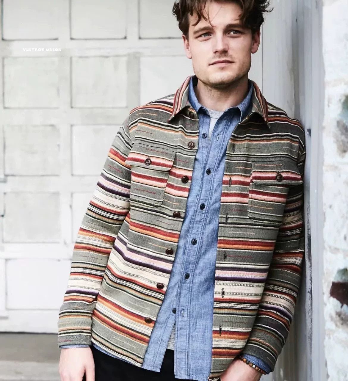 RRL Ralph Lauren RRL Navajo Western Knit Shirt Jacket Size US XL / EU 56 / 4 - 1 Thumbnail