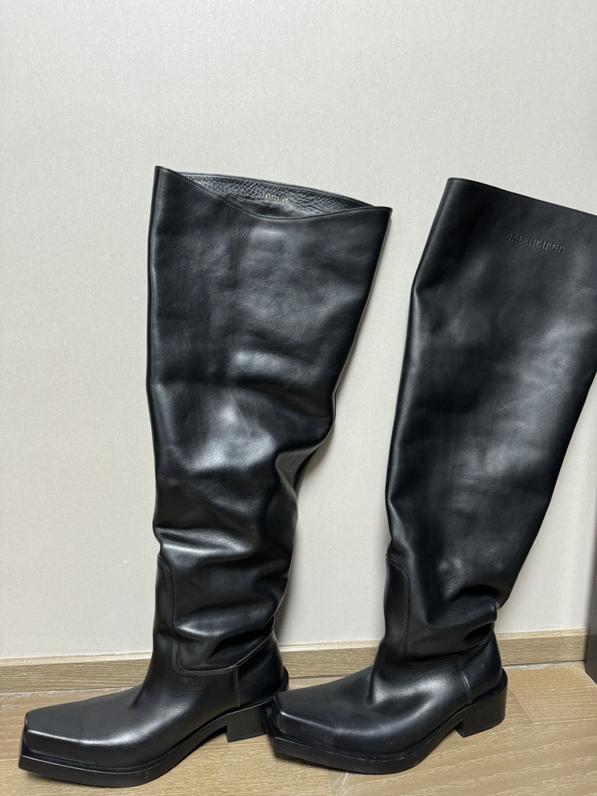 image of Balenciaga Santiago Boots in Black, Men's (Size 10)