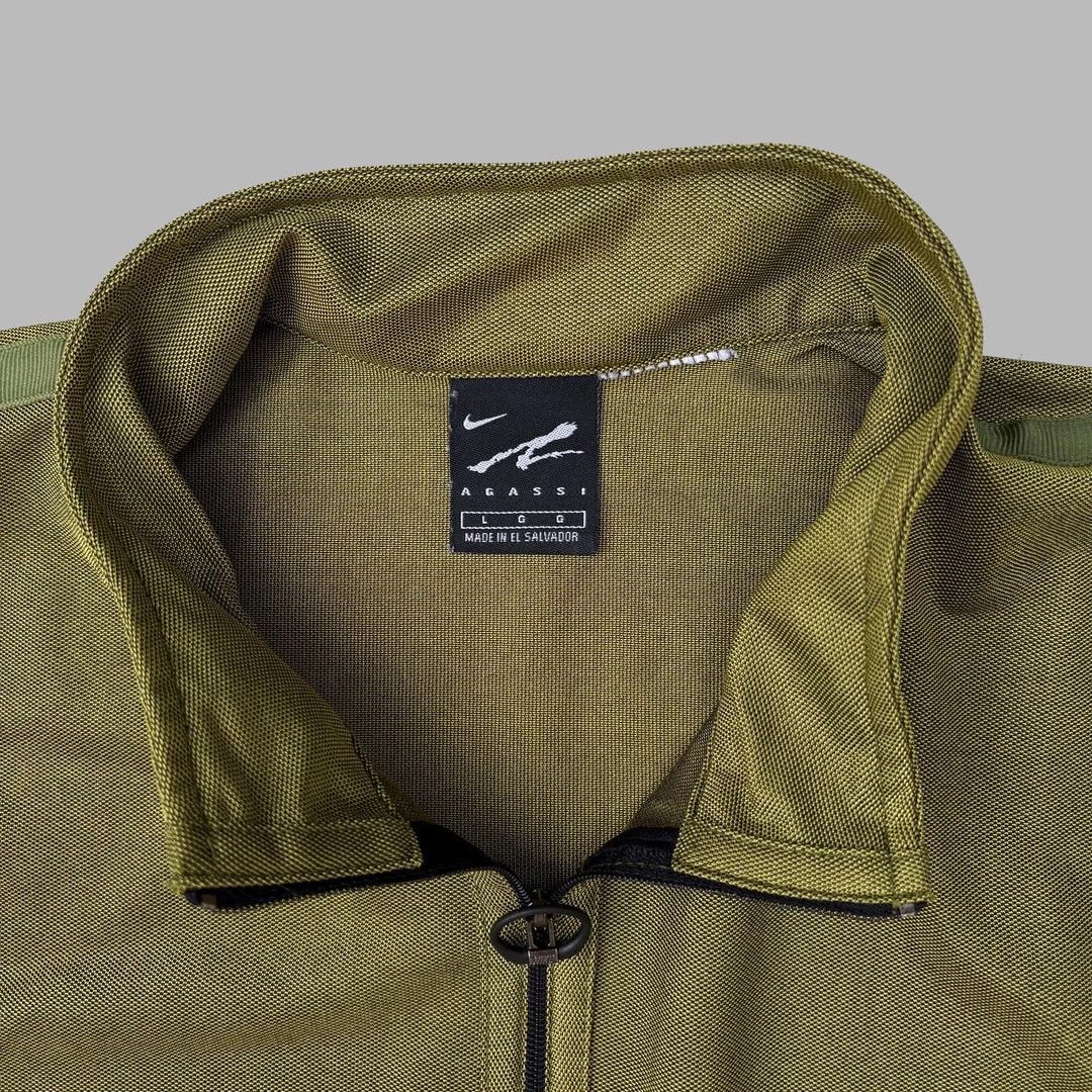 Nike Nike Agassi 1990 90s Vintage Court Logo Half Zip Polo Shirt Size US L / EU 52-54 / 3 - 5 Thumbnail