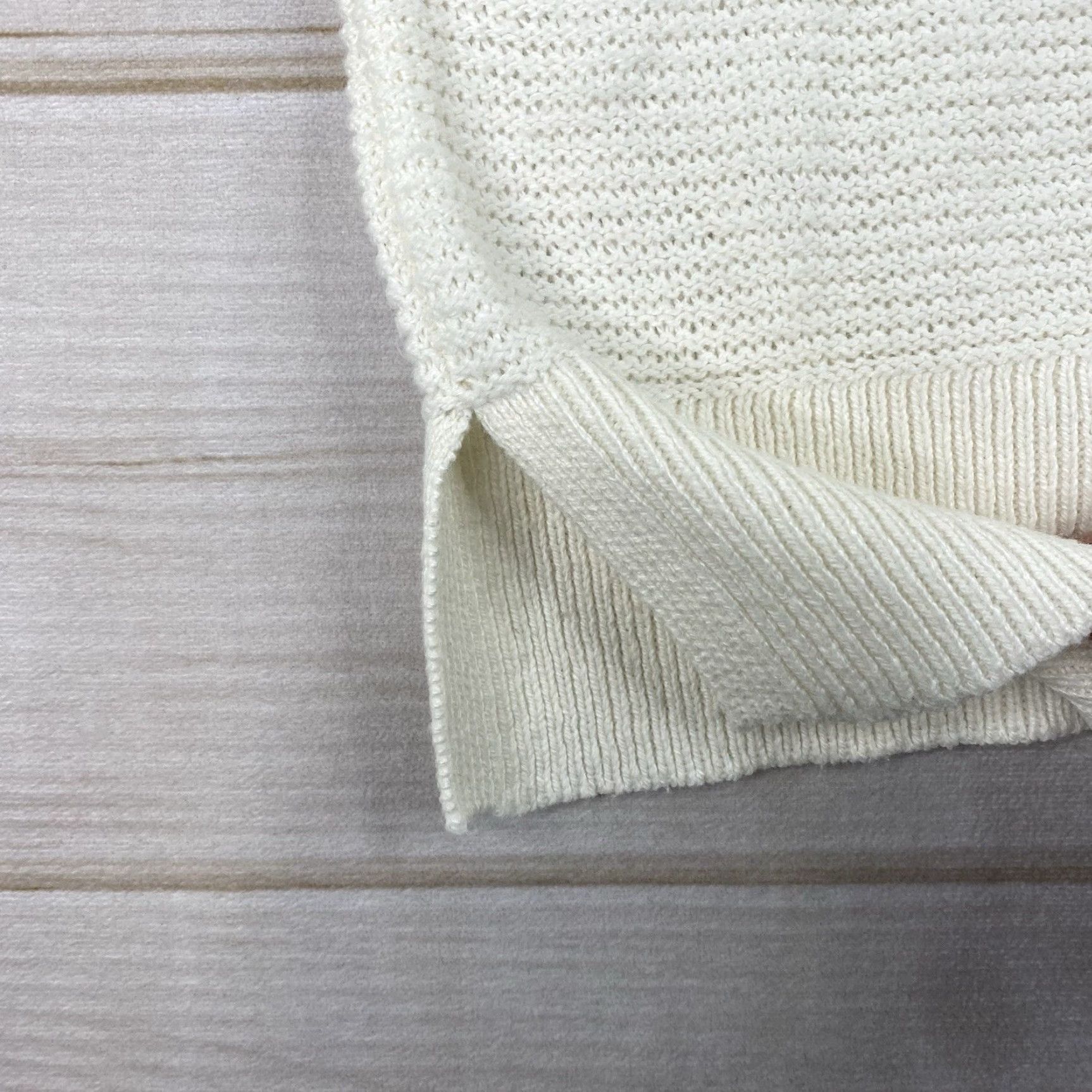 Vintage All in Motion Womens Sweater Sz S Cream Hooded Long Sleeve Knit Lightweight Cardigan Regular Size S / US 4 / IT 40 - 3 Thumbnail