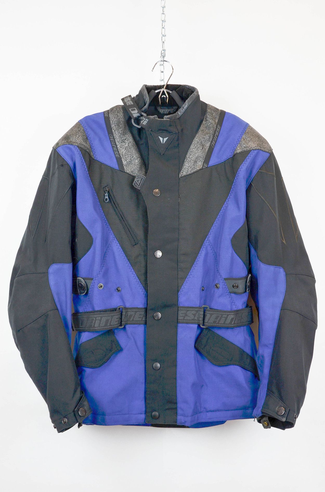Dainese Dainese Italian Blue Black Geometric Armor Moto Jacket 52 Size US L / EU 52-54 / 3 - 1 Thumbnail