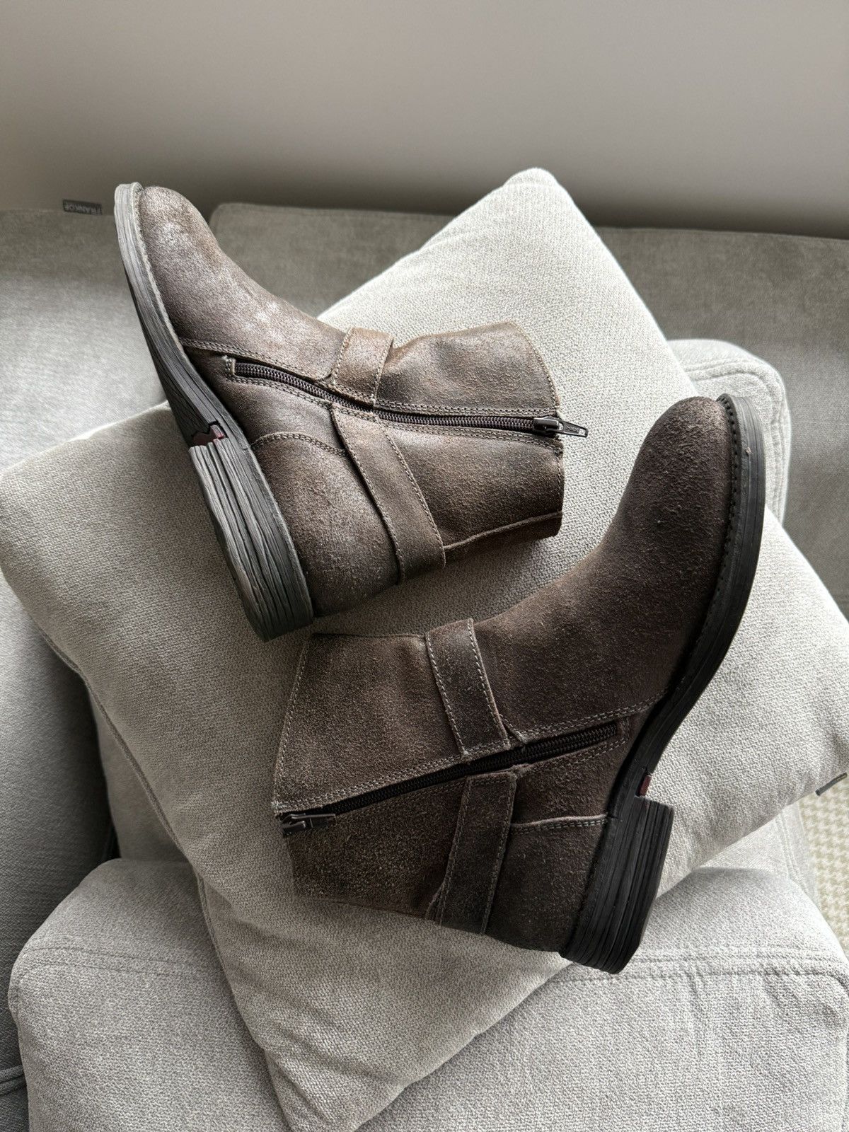 Replay Replay Biker Dark Brown Zip Leather Boots Size 42 Size US 9 / EU 42 - 7 Thumbnail